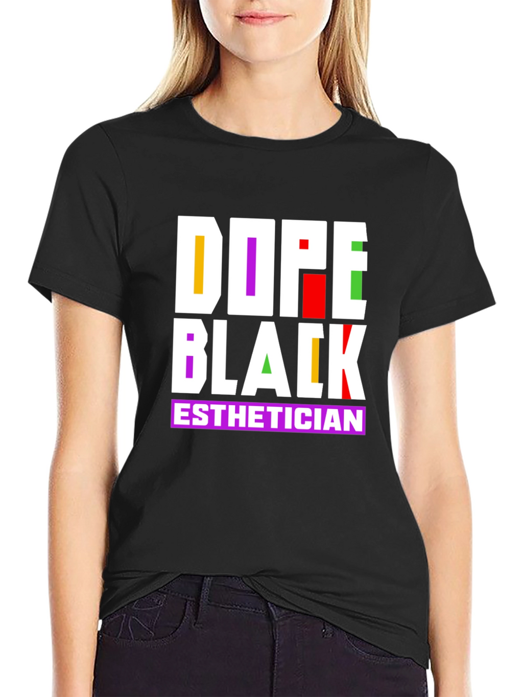 Dope Black Esthetician Graphic Tee