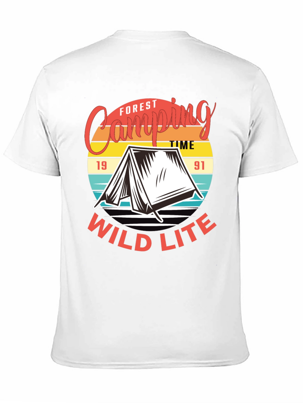 Camping T-Shirt: Forest Camping Wild Lite