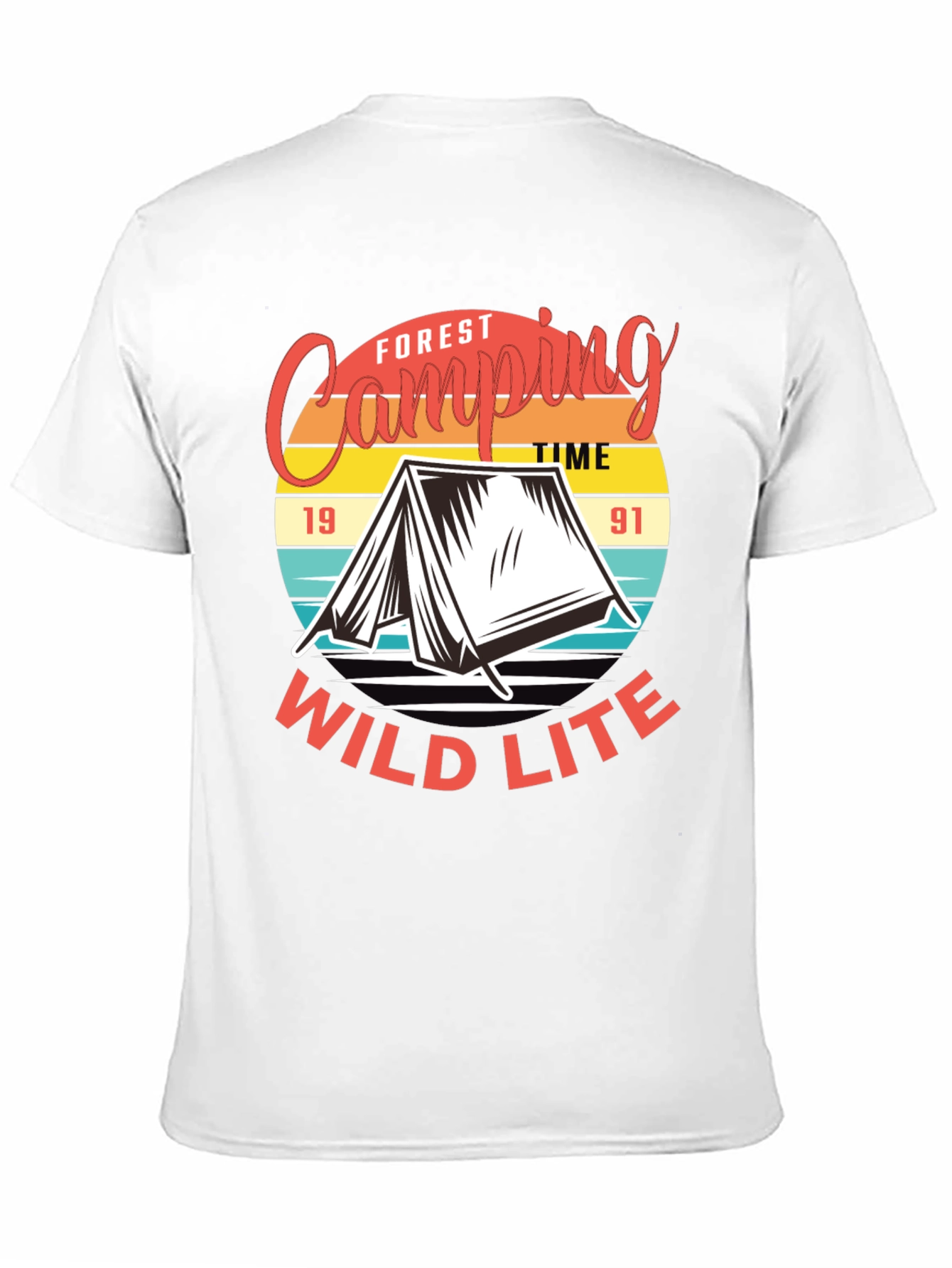 Camping T-Shirt: Forest Camping Wild Lite