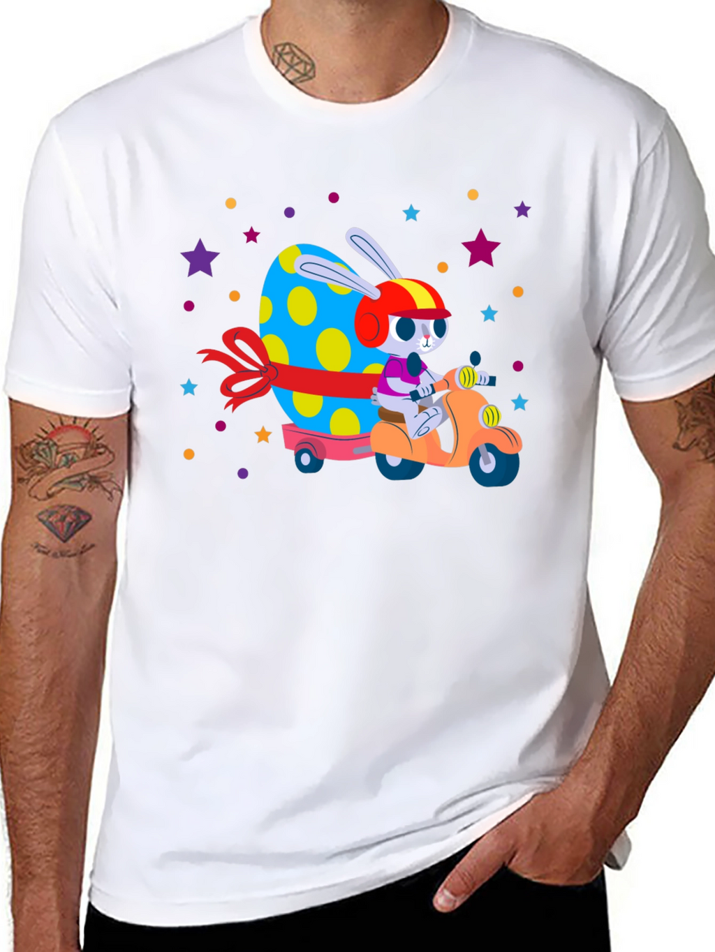 Easter Bunny Scooter T-Shirt