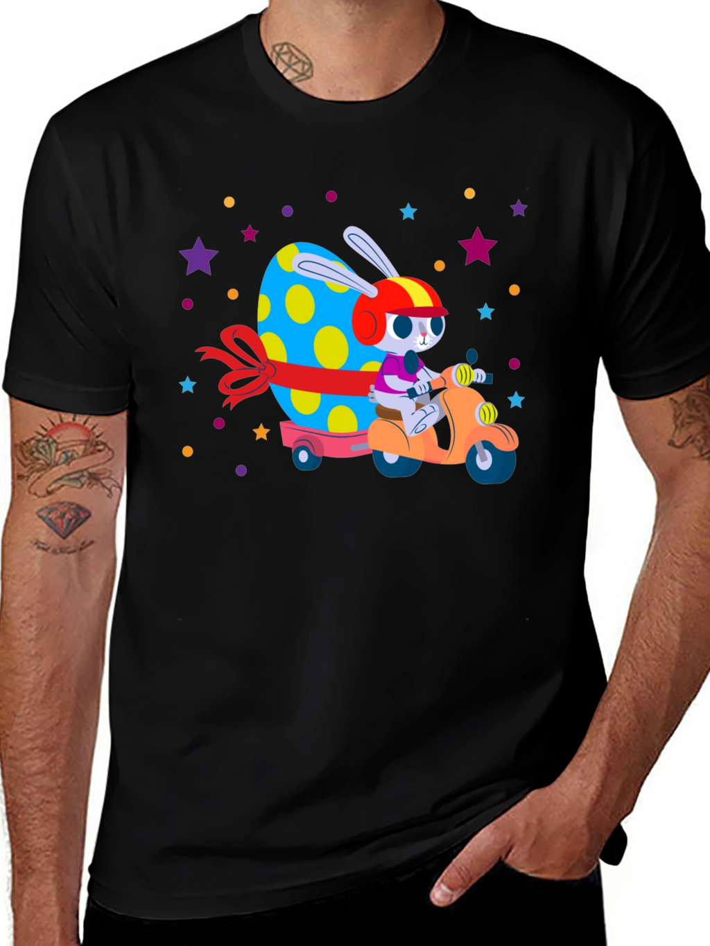 Easter Bunny Scooter T-Shirt