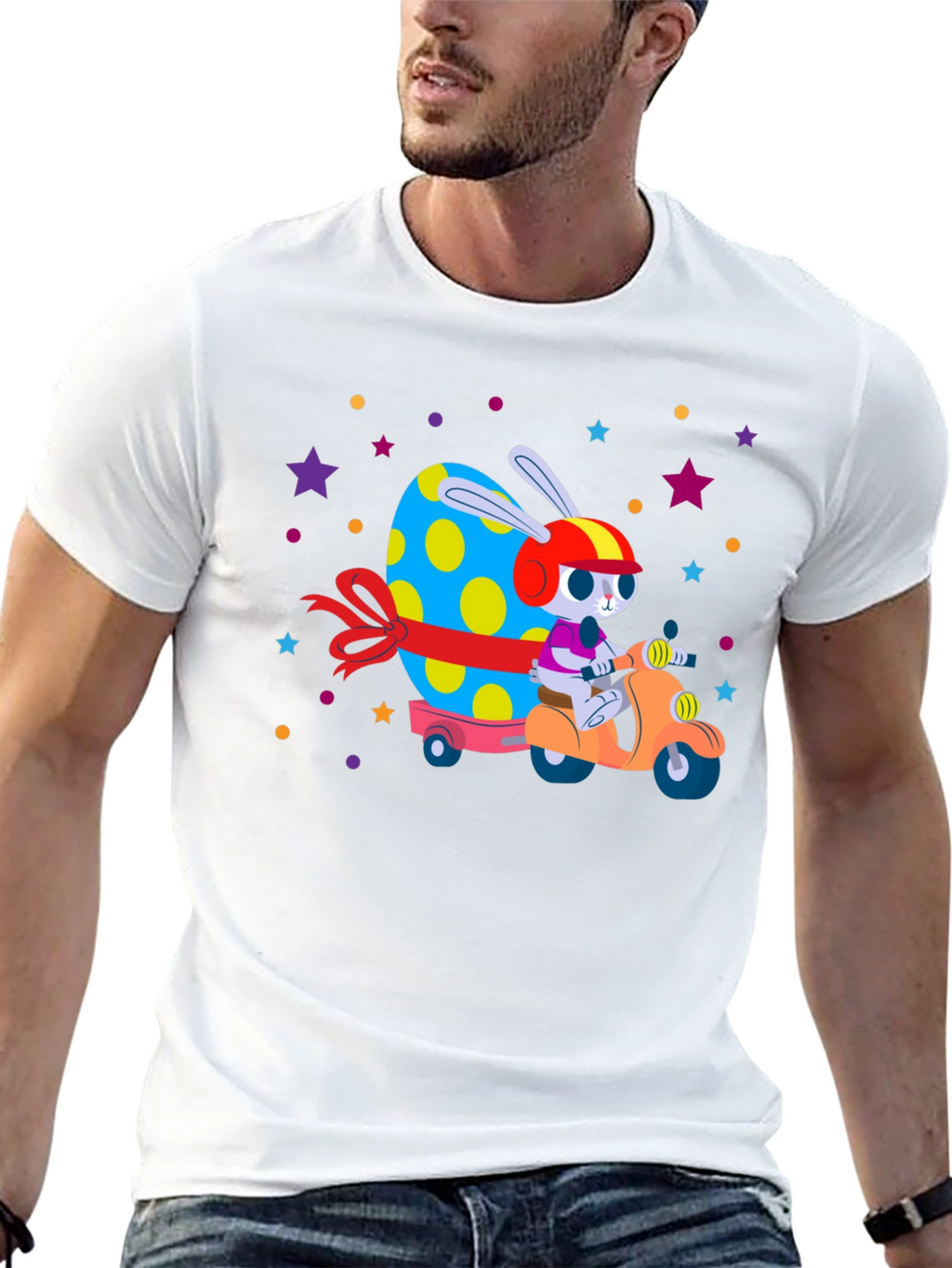 Easter Bunny Scooter T-Shirt