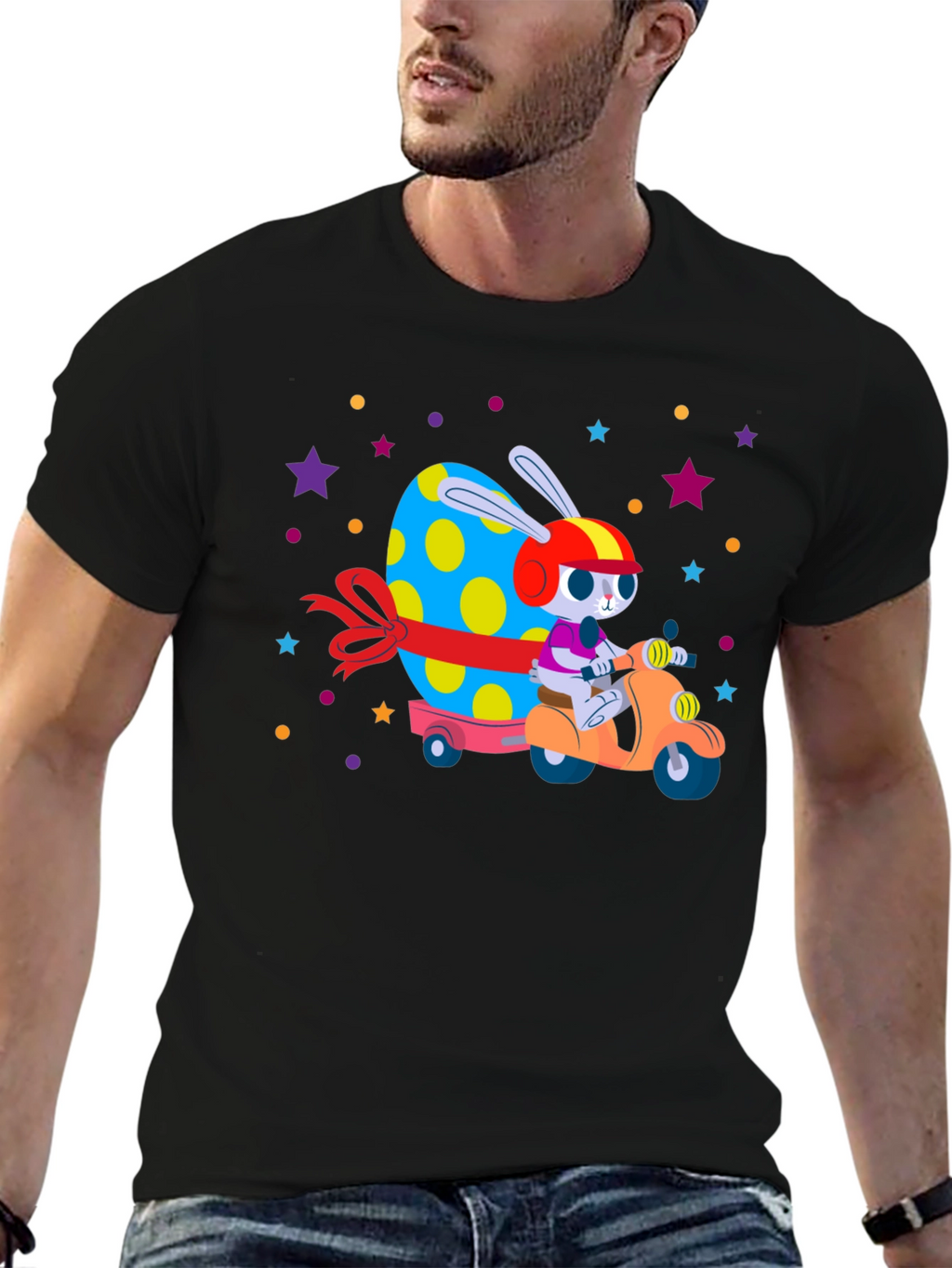 Easter Bunny Scooter T-Shirt