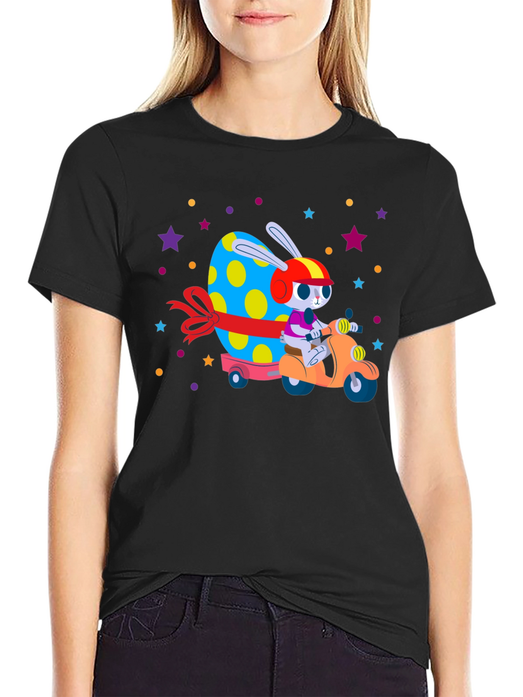 Easter Bunny Scooter T-Shirt