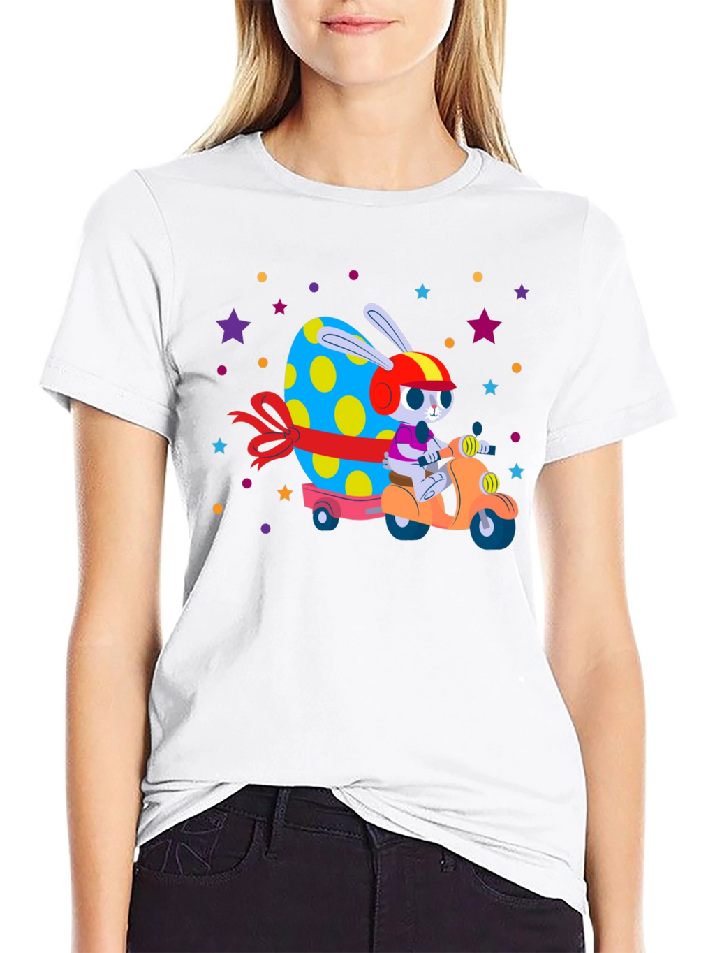 Easter Bunny Scooter T-Shirt