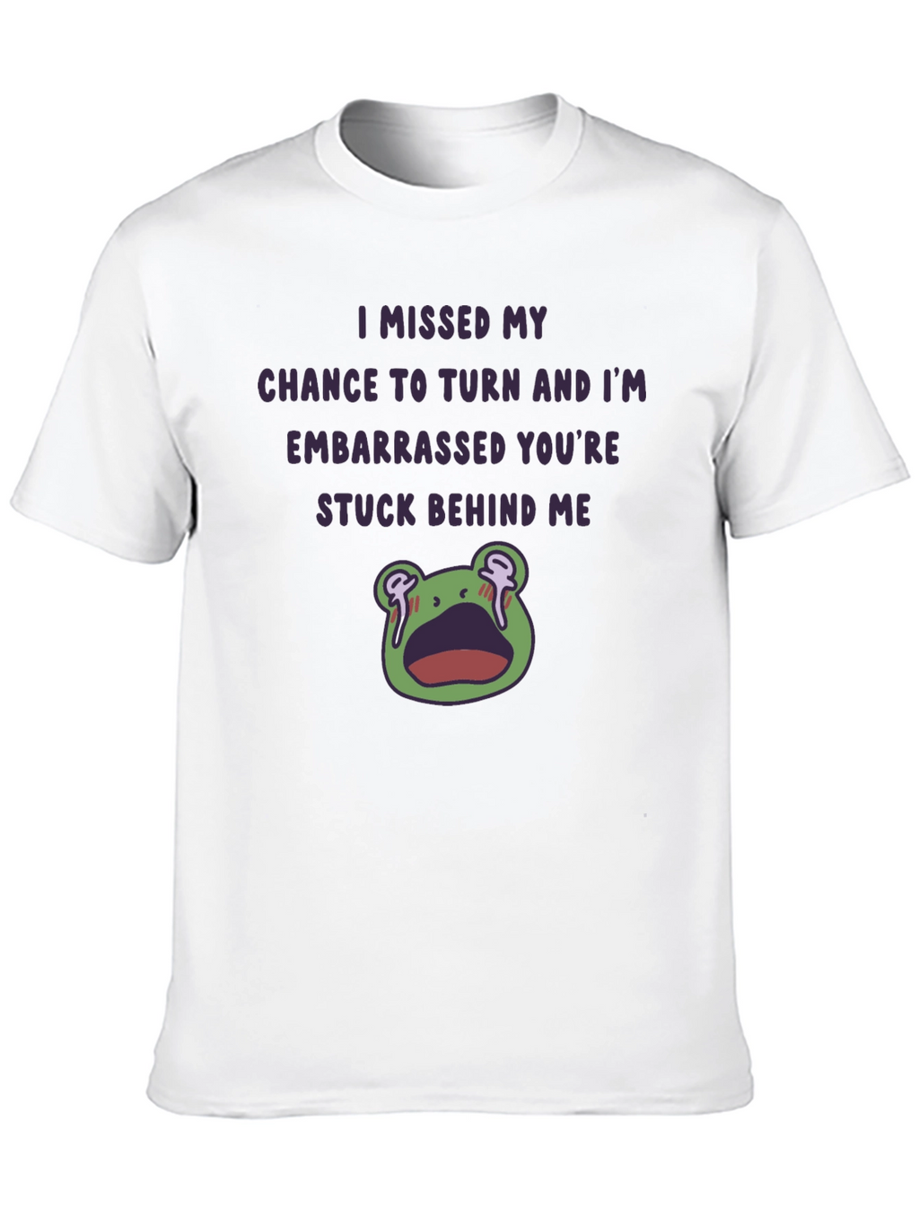 Funny Embarrassed Frog Graphic Tee