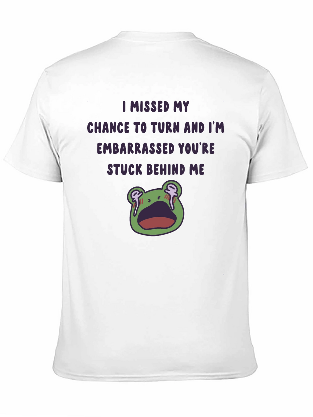 Funny Embarrassed Frog Graphic Tee