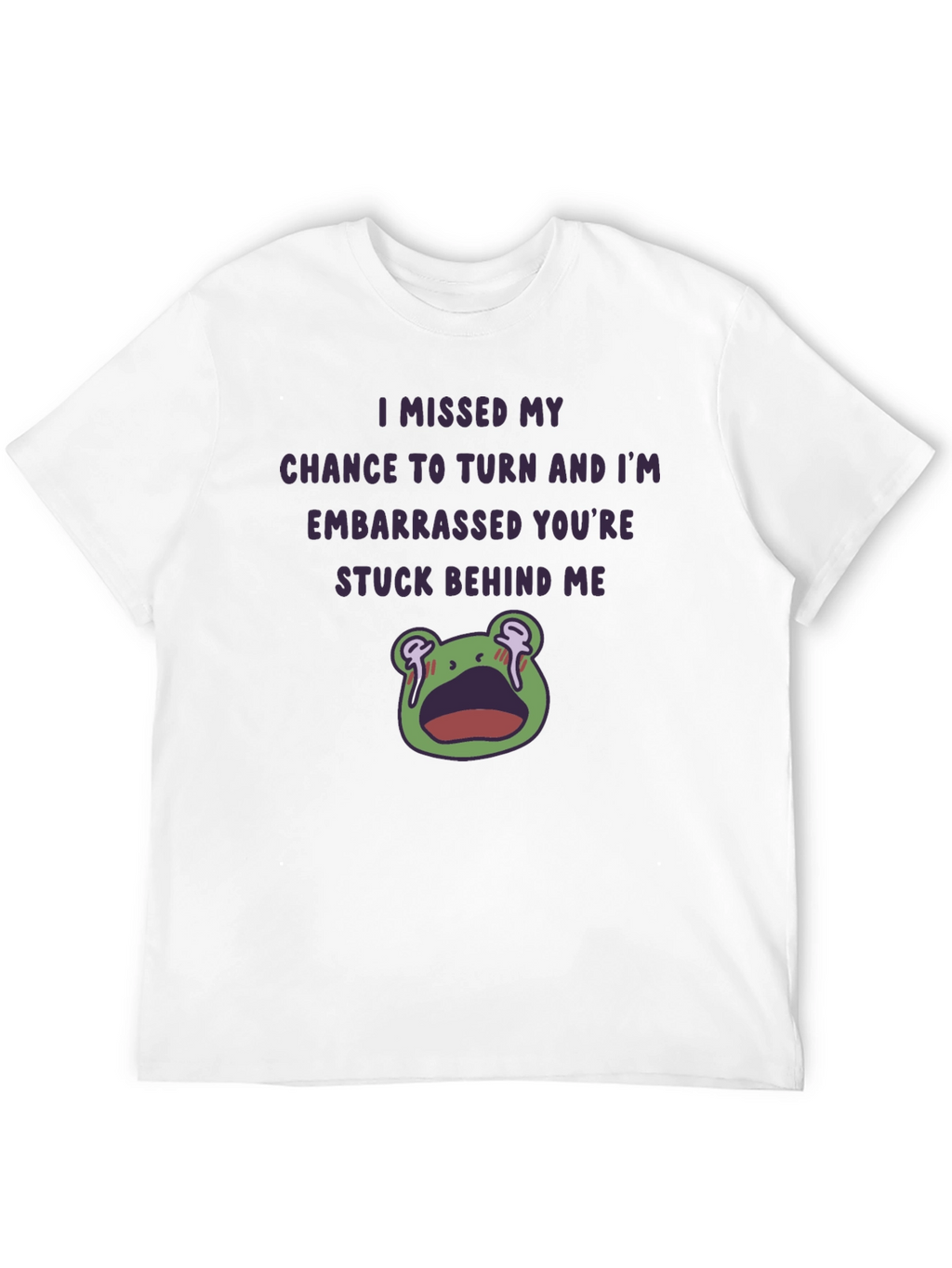 Funny Embarrassed Frog Graphic Tee