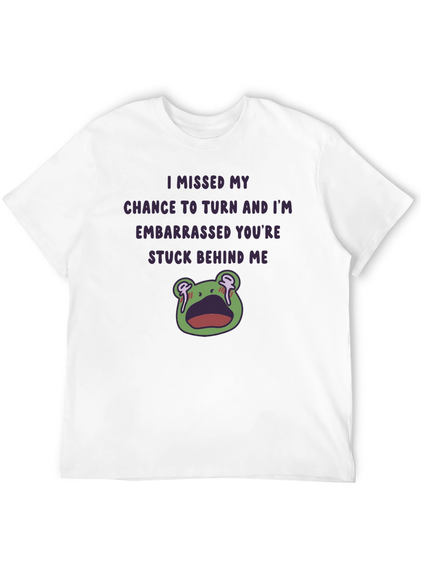 Funny Embarrassed Frog Graphic Tee
