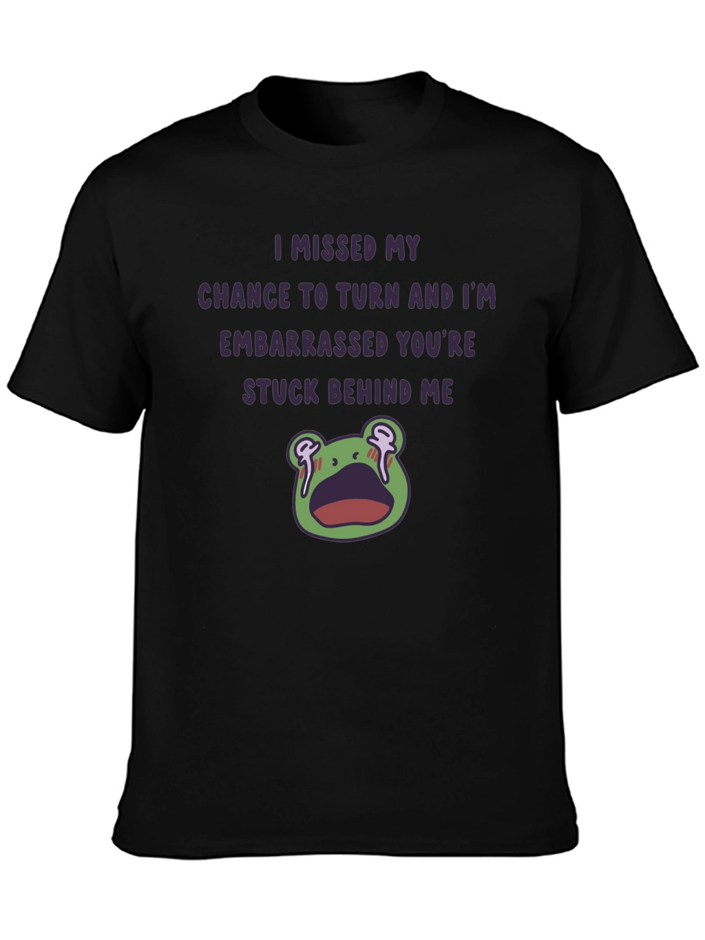 Funny Embarrassed Frog Graphic Tee