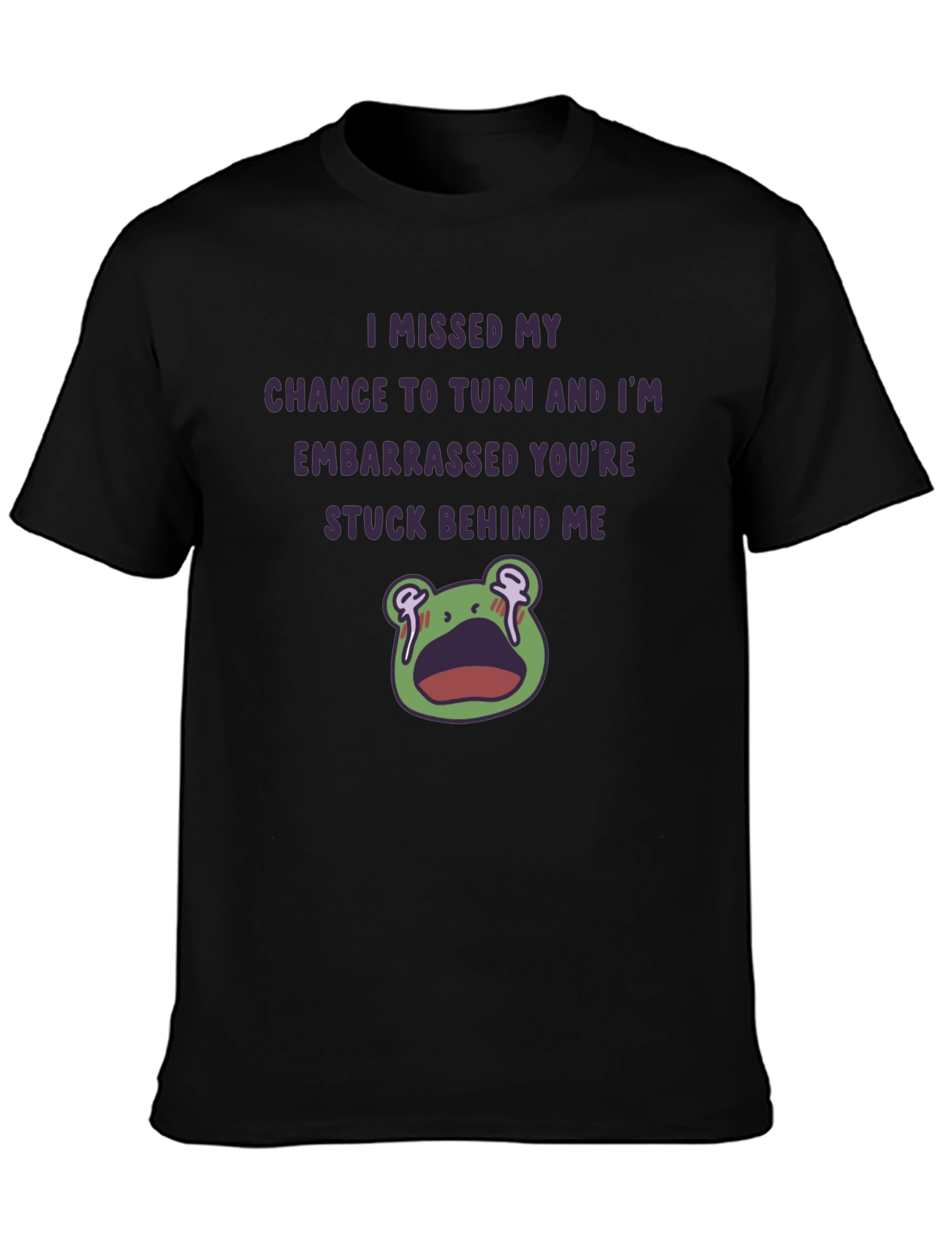 Funny Embarrassed Frog Graphic Tee