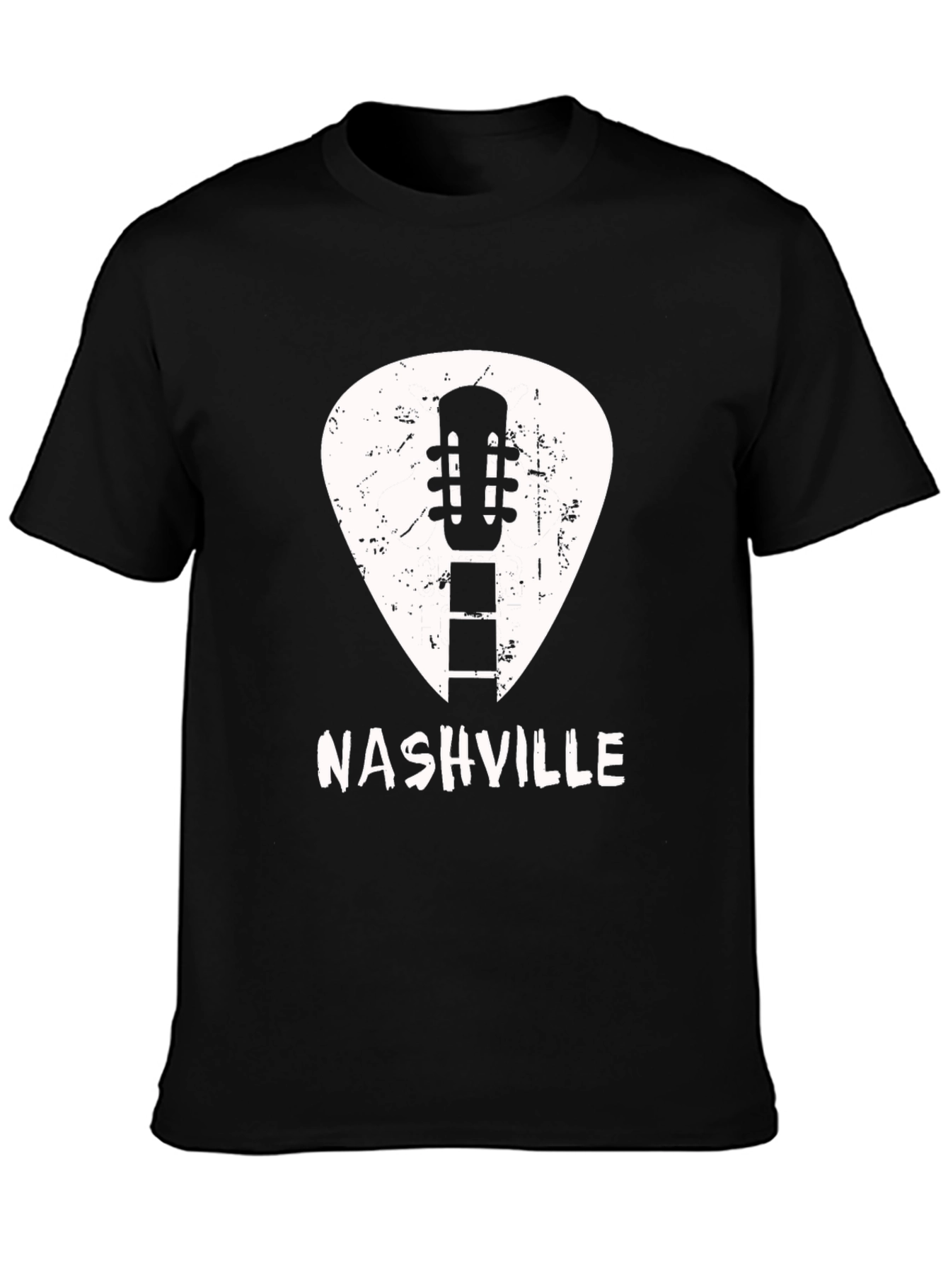 Nashville Guitar Pick Graphic Tee - Cool Music City Shirt