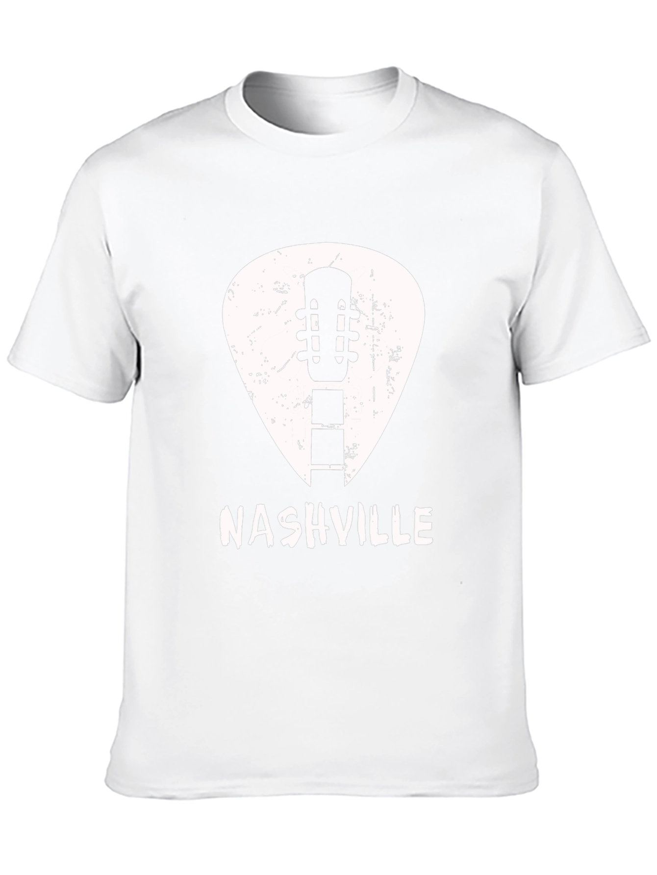 Nashville Guitar Pick Graphic Tee - Cool Music City Shirt