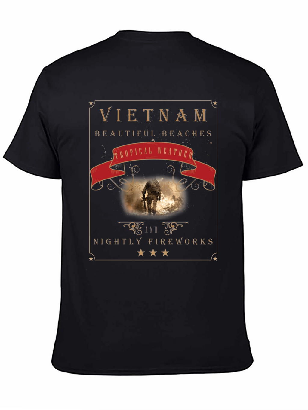 Vietnam Graphic Tee: Beaches Weather & Nightly Fireworks