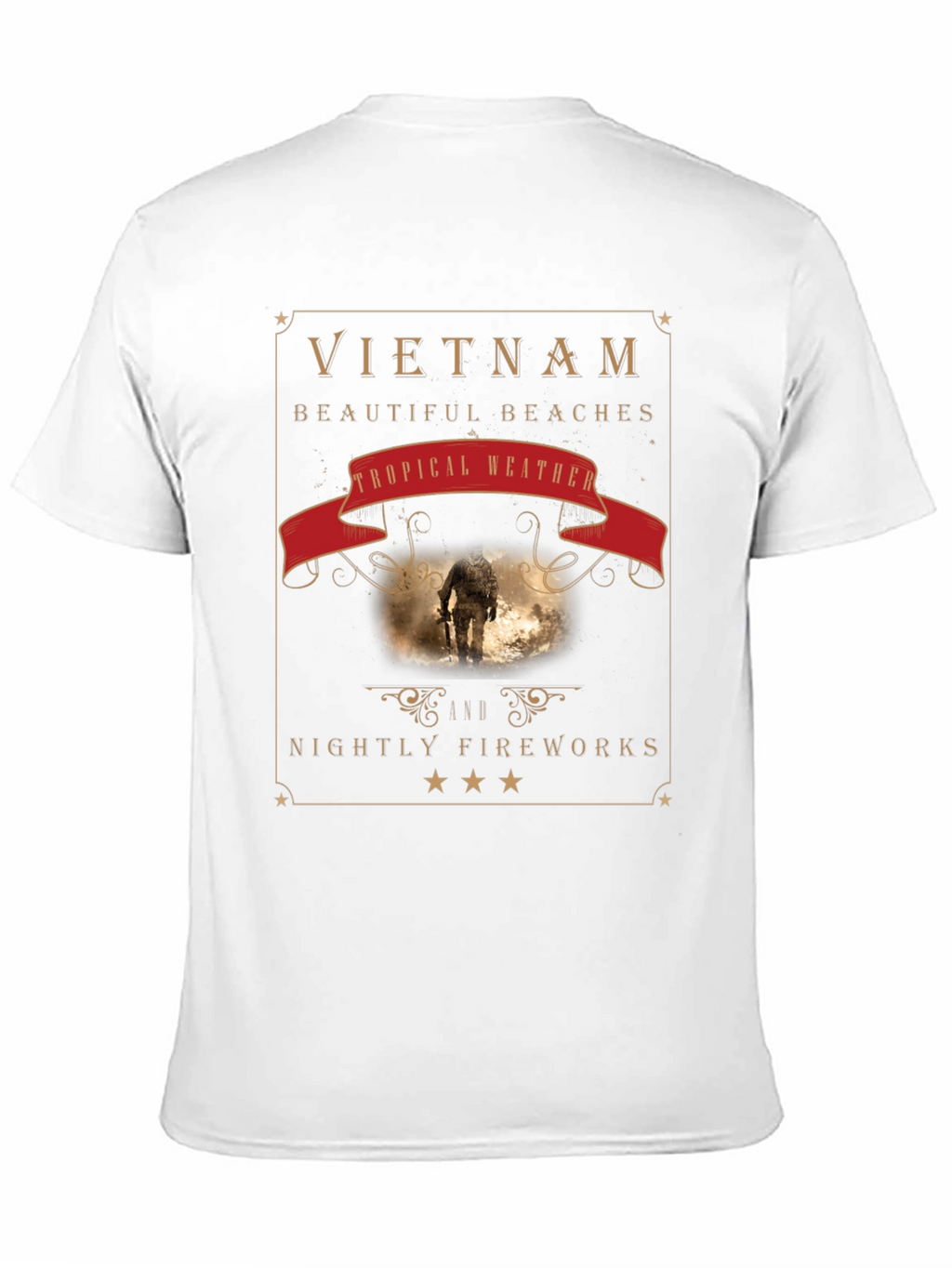 Vietnam Graphic Tee: Beaches Weather & Nightly Fireworks