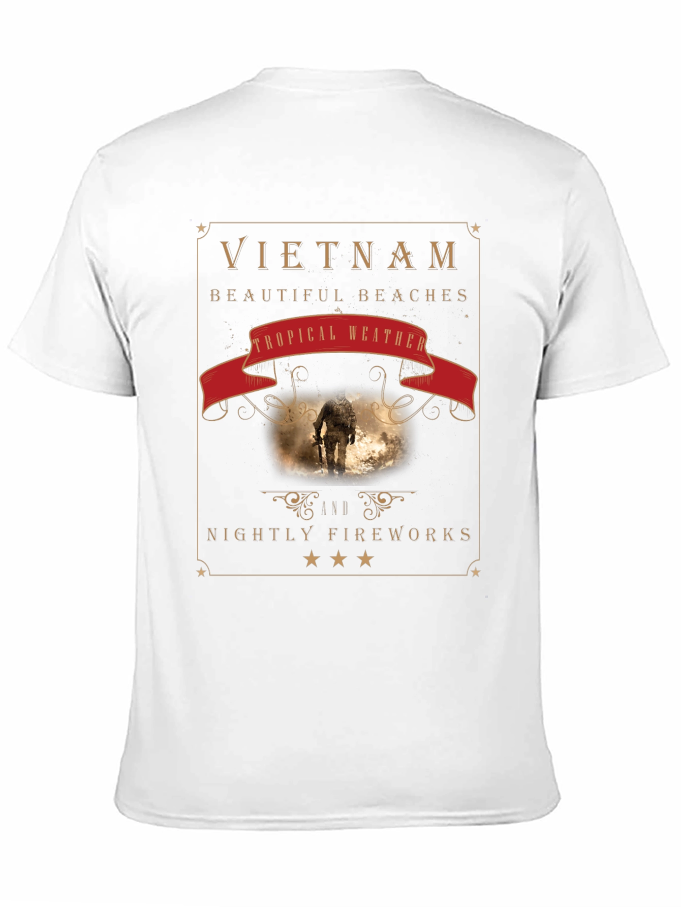 Vietnam Graphic Tee: Beaches Weather & Nightly Fireworks