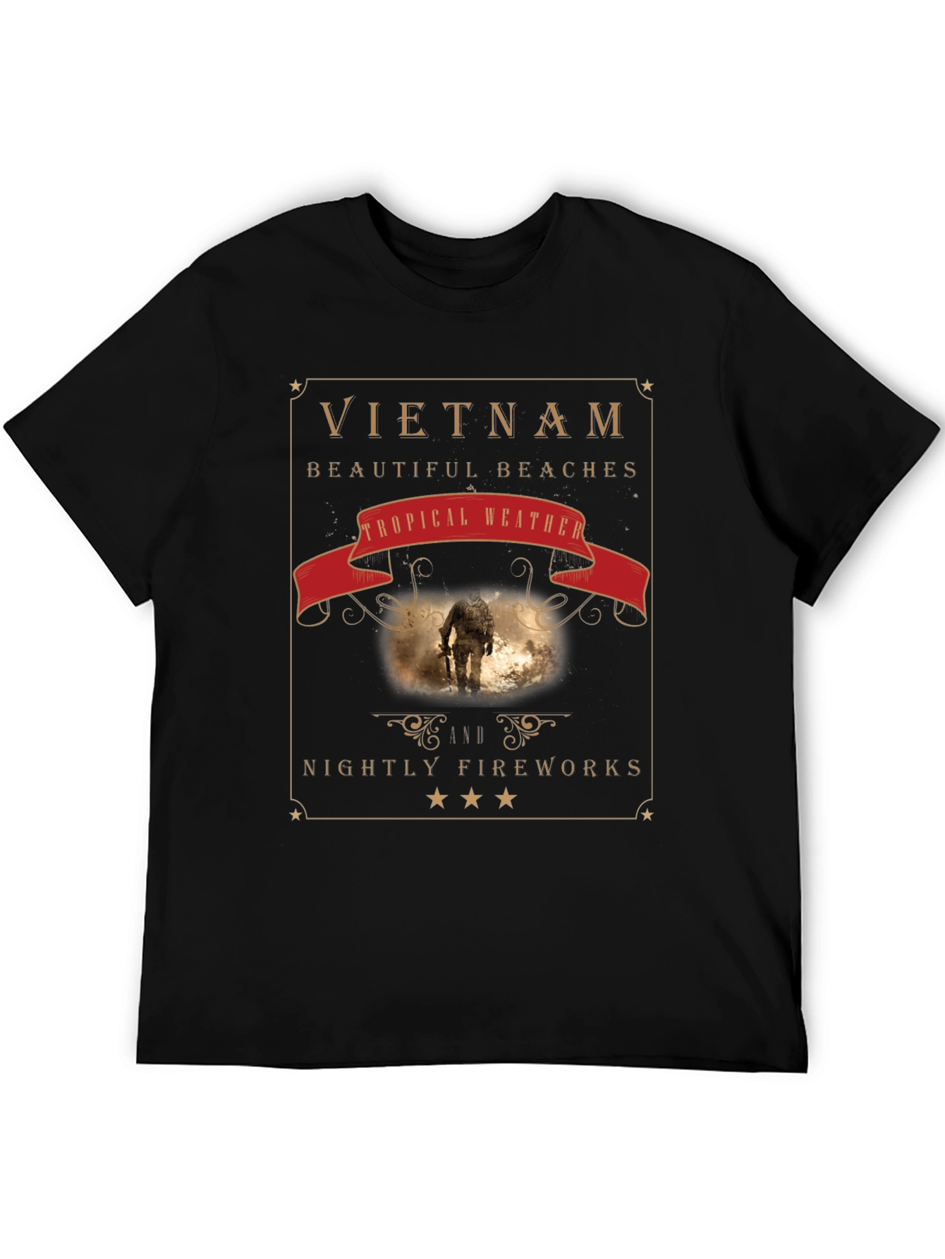 Vietnam Graphic Tee: Beaches Weather & Nightly Fireworks