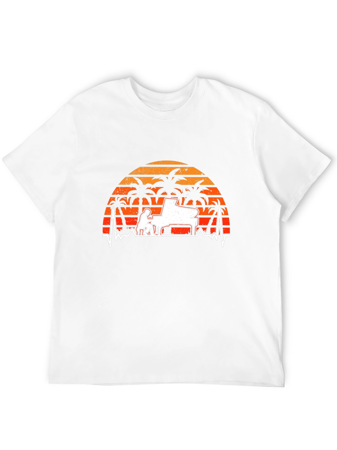 Piano Sunset Graphic Tee