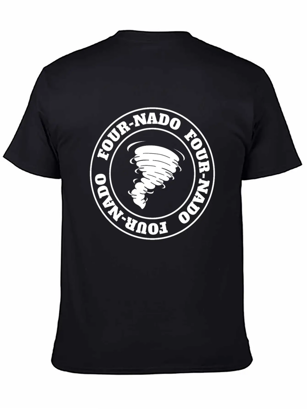 4th Birthday Tornado Theme Fournado Four Nado 4 Casual Graphic T-Shirt – Simple And Comfortable Daily Wear