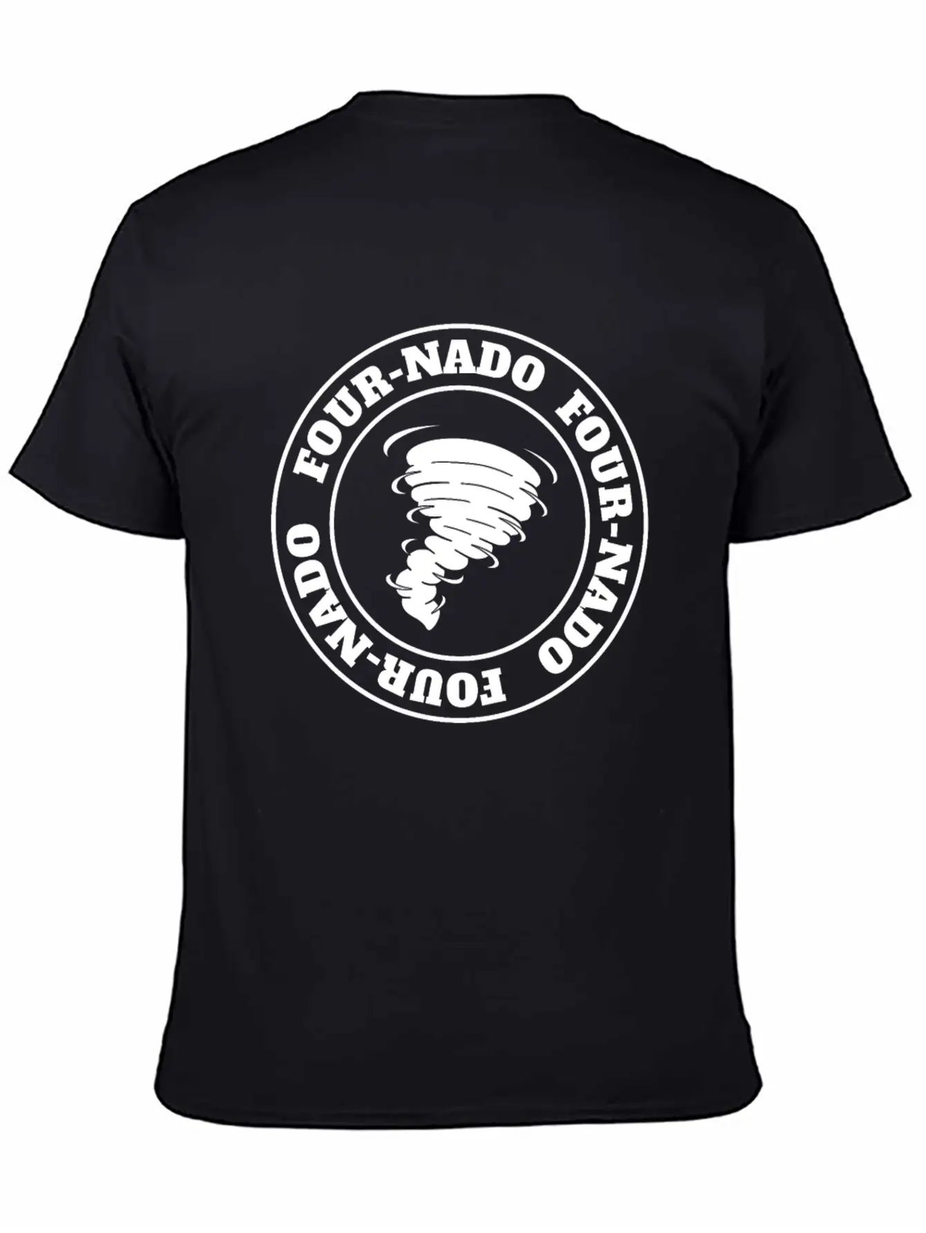 4th Birthday Tornado Theme Fournado Four Nado 4 Casual Graphic T-Shirt – Simple And Comfortable Daily Wear