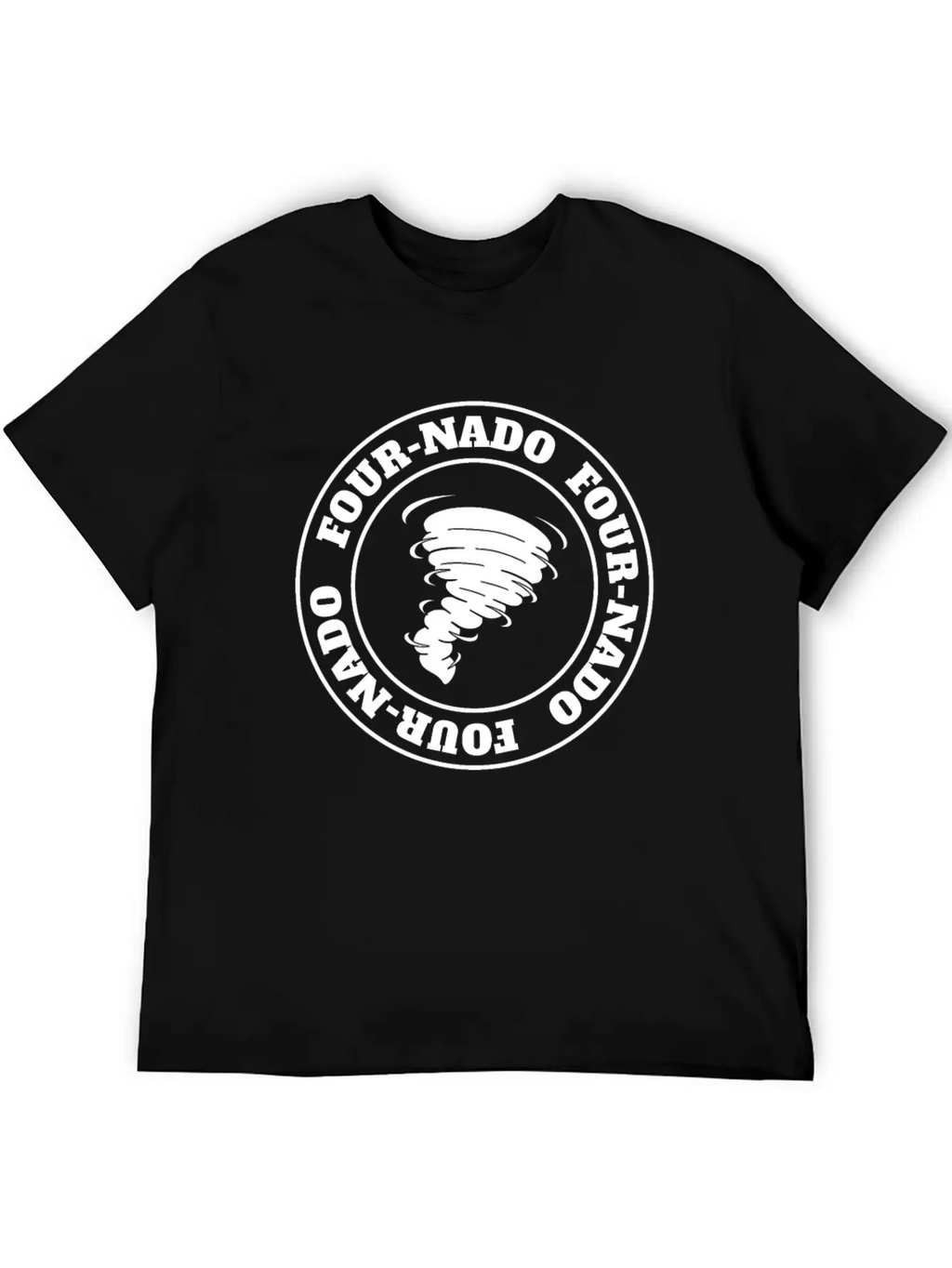 4th Birthday Tornado Theme Fournado Four Nado 4 Casual Graphic T-Shirt – Simple And Comfortable Daily Wear