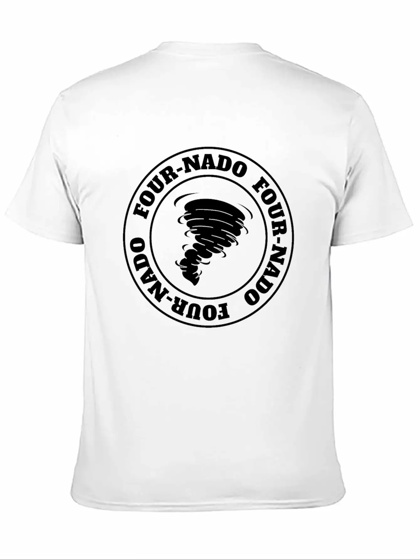4th Birthday Tornado Theme Fournado Four Nado 4 Casual Graphic T-Shirt – Simple And Comfortable Daily Wear