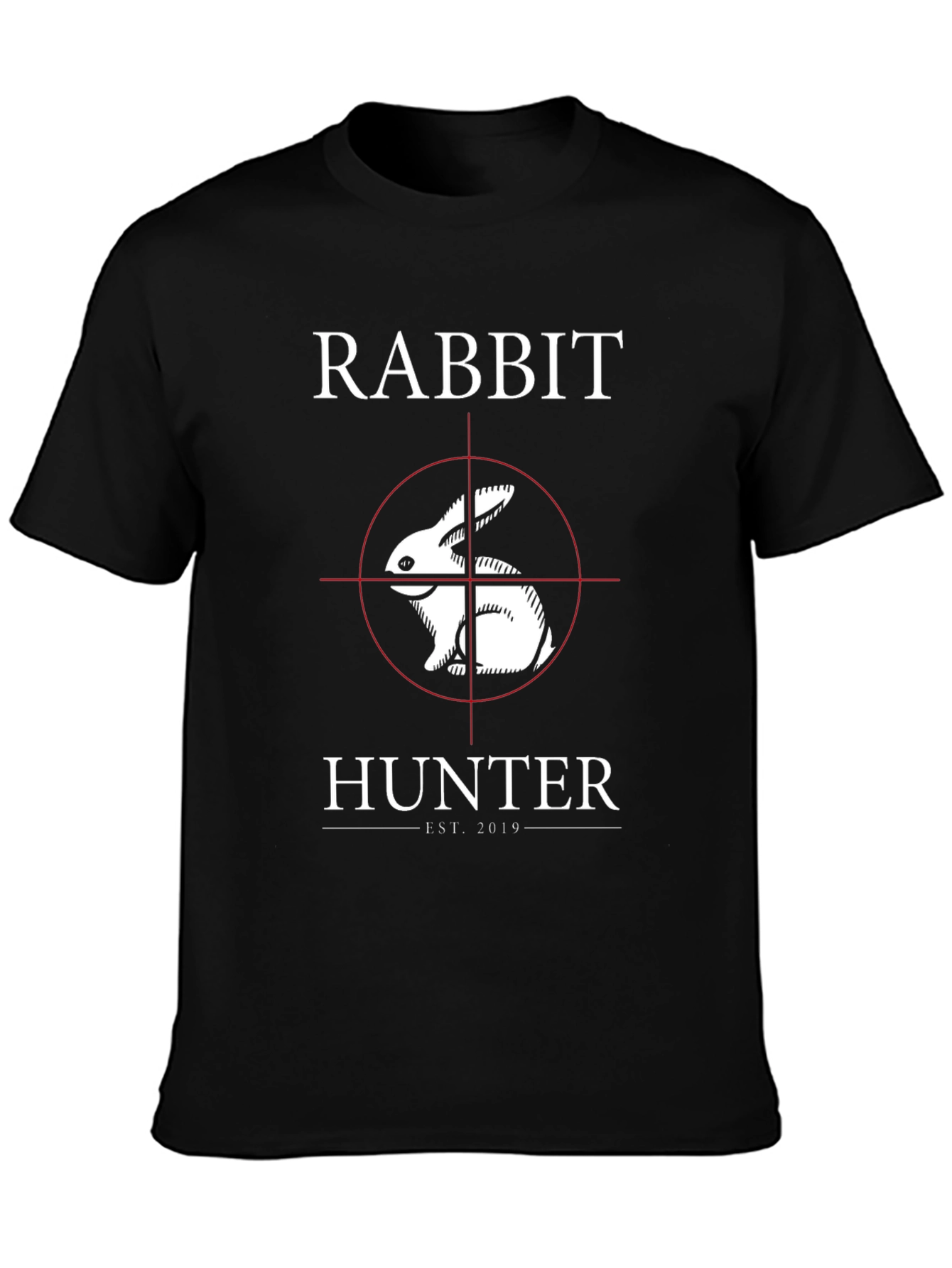 Rabbit Hunter T-Shirt - Funny Animal Target Tee