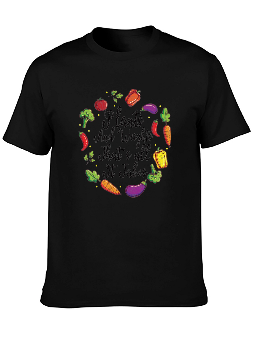 Plants and Weights Graphic T-Shirt