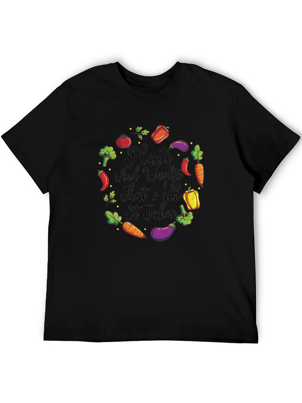Plants and Weights Graphic T-Shirt