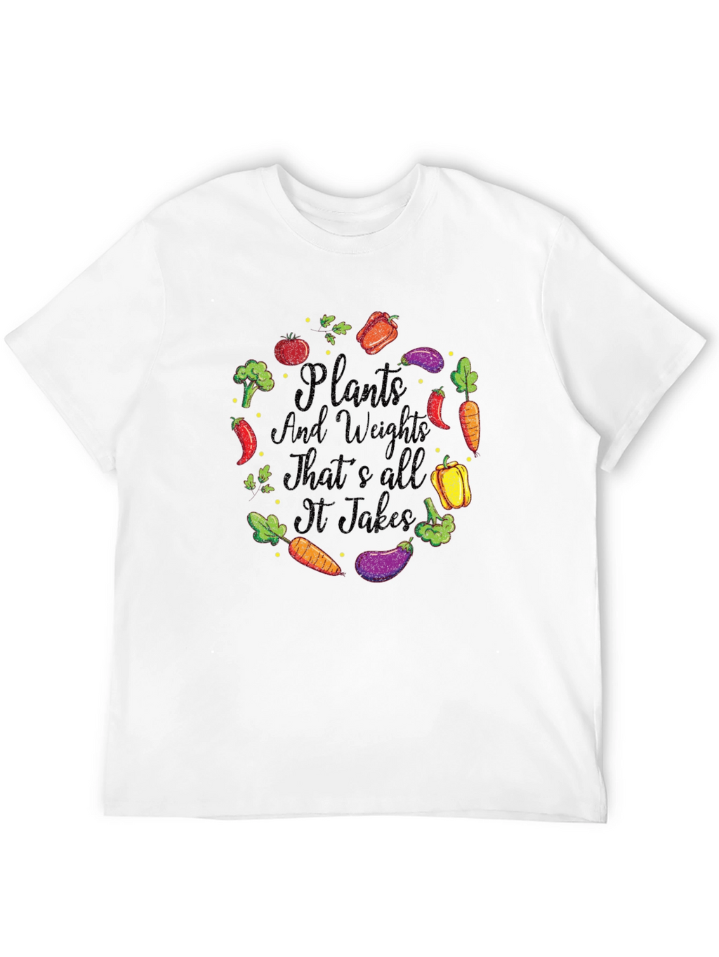 Plants and Weights Graphic T-Shirt