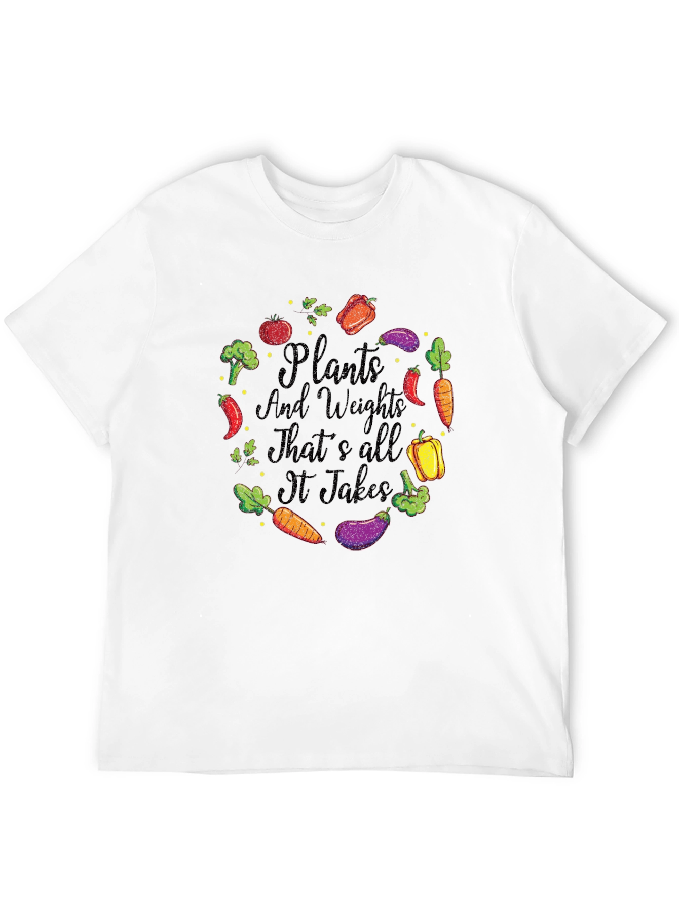 Plants and Weights Graphic T-Shirt