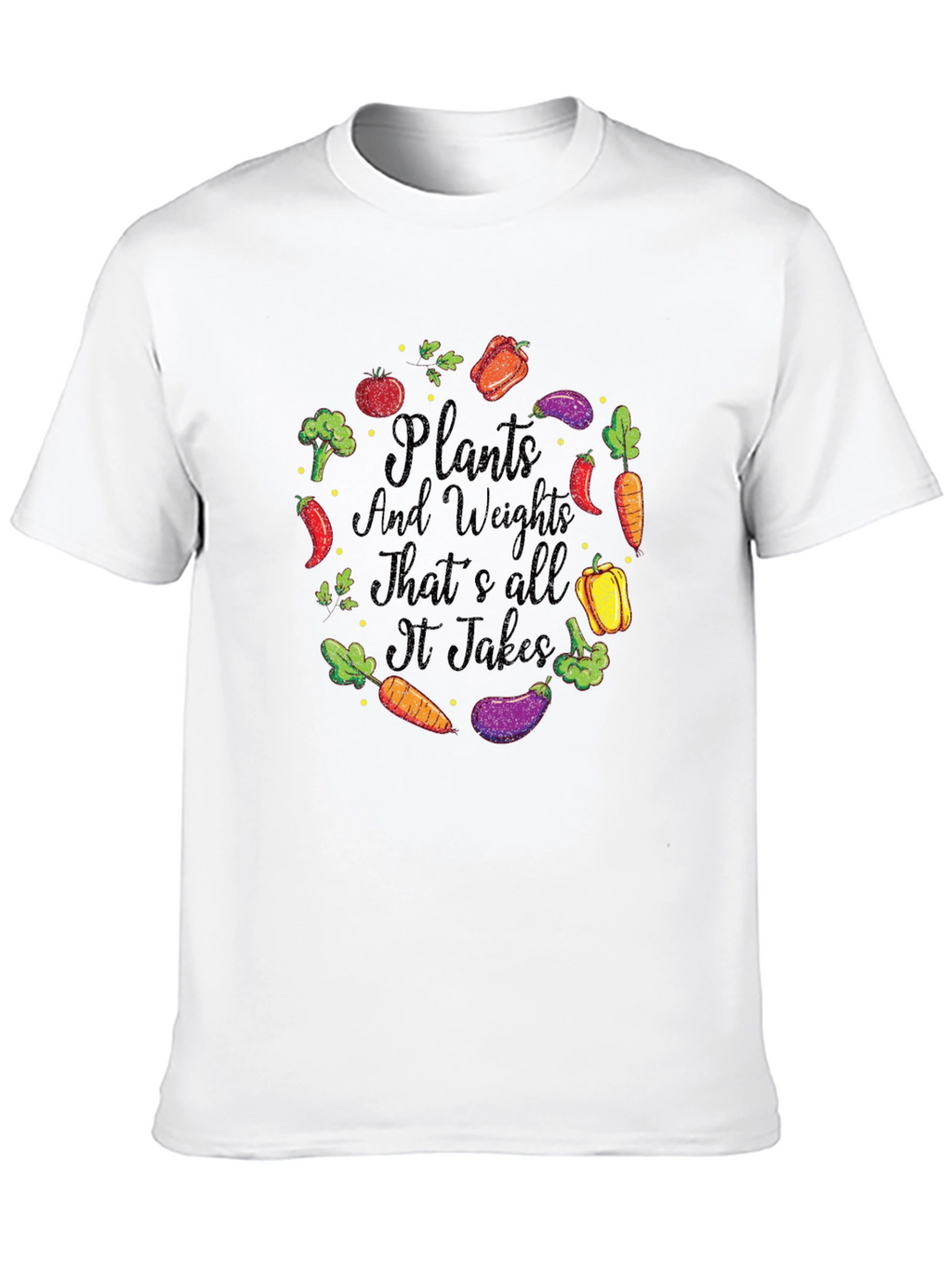 Plants and Weights Graphic T-Shirt