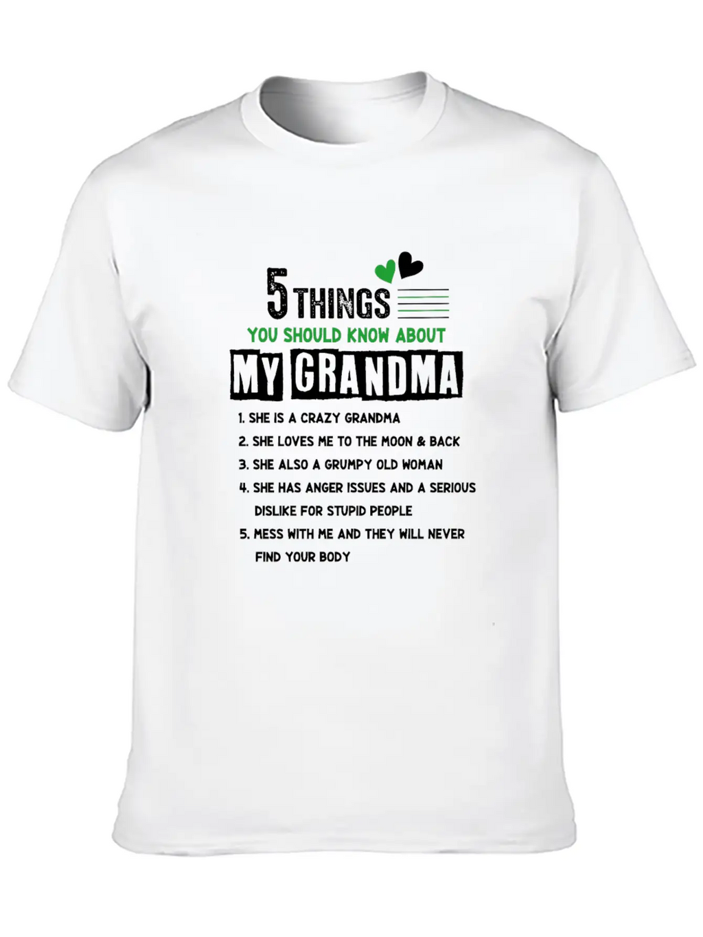 5 Things You Should Know About My Grandma Essential Cotton Tee For Daily Outfits – Unisex Style