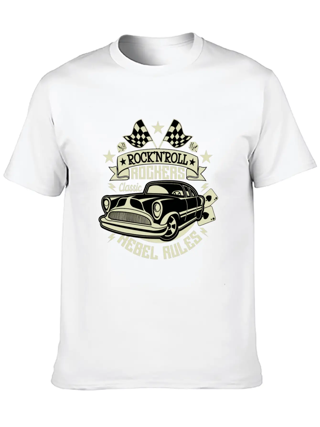 50s Rockabilly Vintage 1950s Clothing For Women Essential Cotton Tee For Daily Outfits – Unisex Style