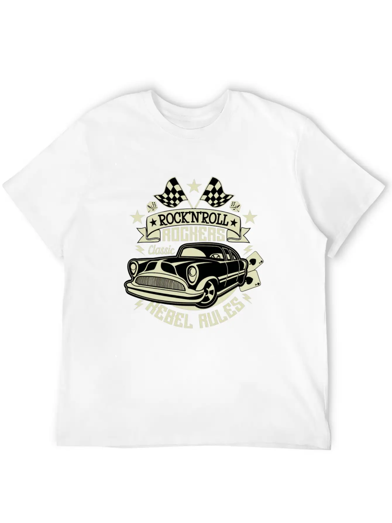 50s Rockabilly Vintage 1950s Clothing For Women Essential Cotton Tee For Daily Outfits – Unisex Style