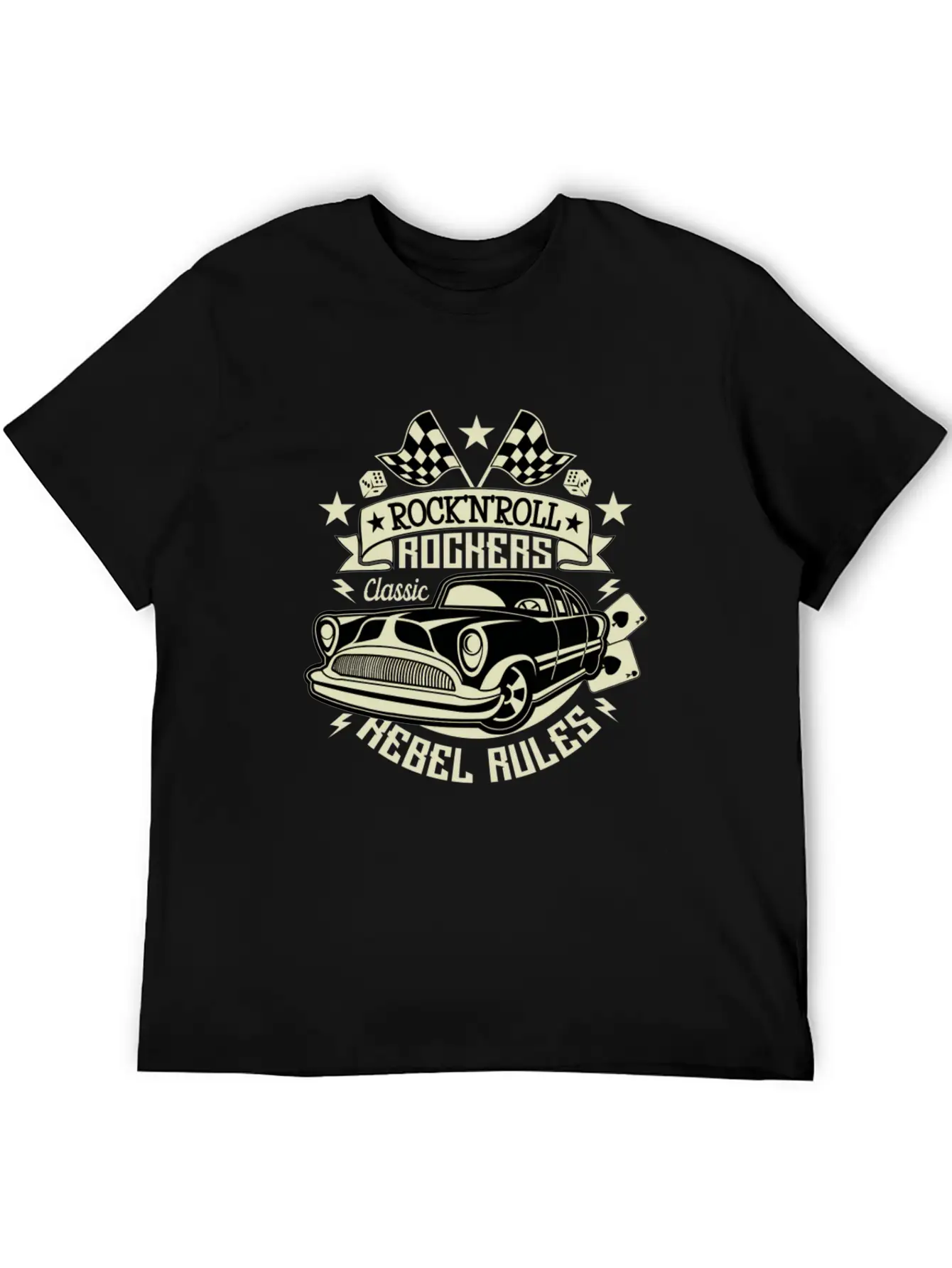 50s Rockabilly Vintage 1950s Clothing For Women Essential Cotton Tee For Daily Outfits – Unisex Style