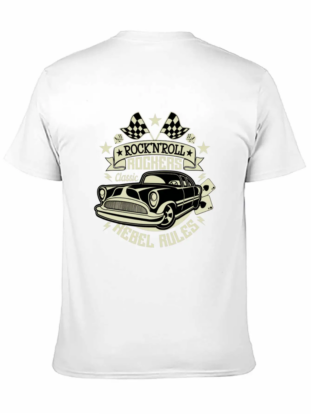 50s Rockabilly Vintage 1950s Clothing For Women Essential Cotton Tee For Daily Outfits – Unisex Style