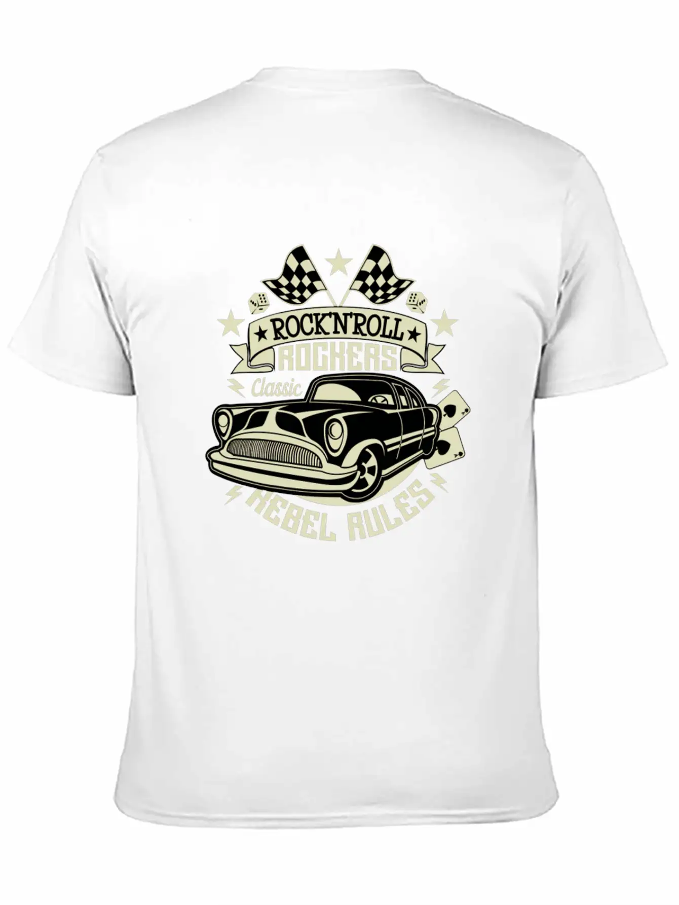 50s Rockabilly Vintage 1950s Clothing For Women Essential Cotton Tee For Daily Outfits – Unisex Style