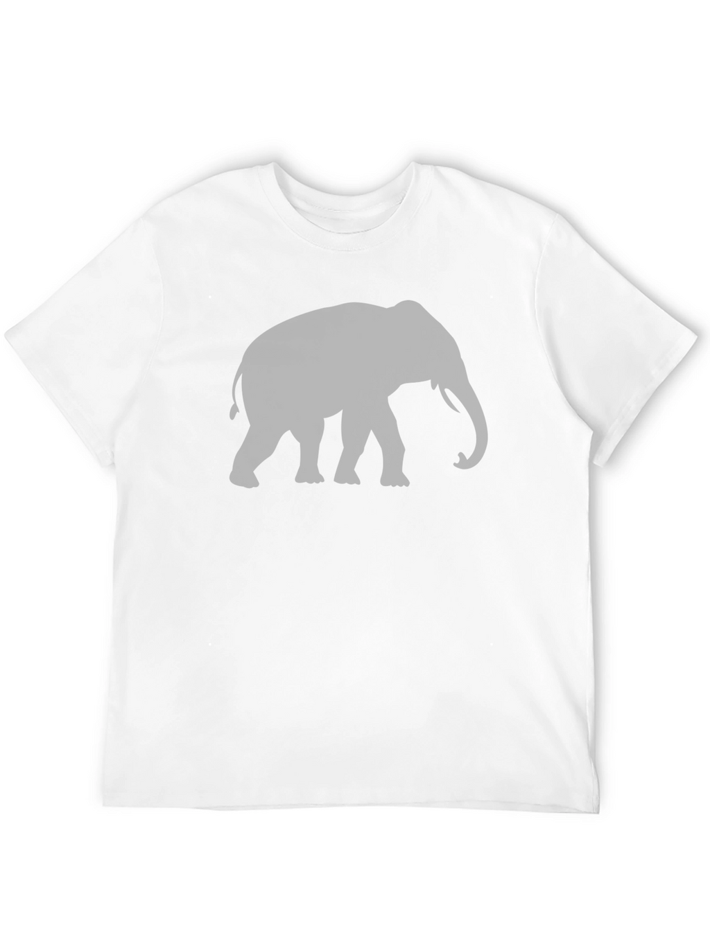 Elephant Silhouette Graphic T-Shirt - Black