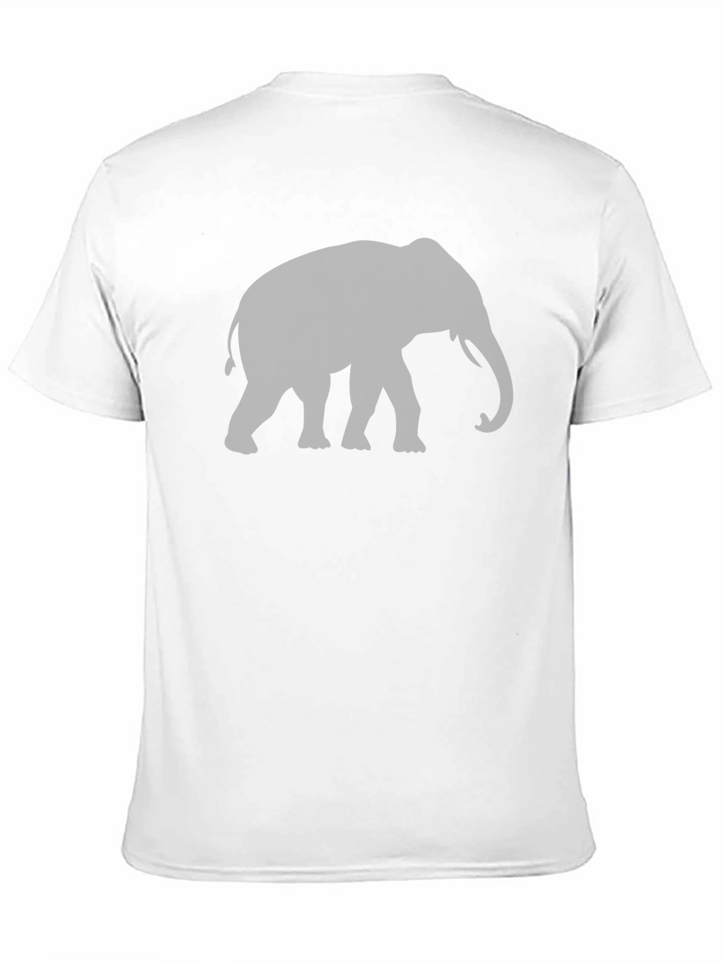 Elephant Silhouette Graphic T-Shirt - Black