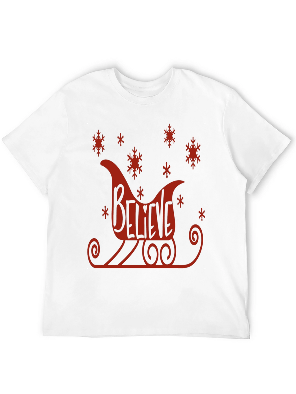 Believe Sleigh Graphic Tee - Holiday Cheer T-Shirt