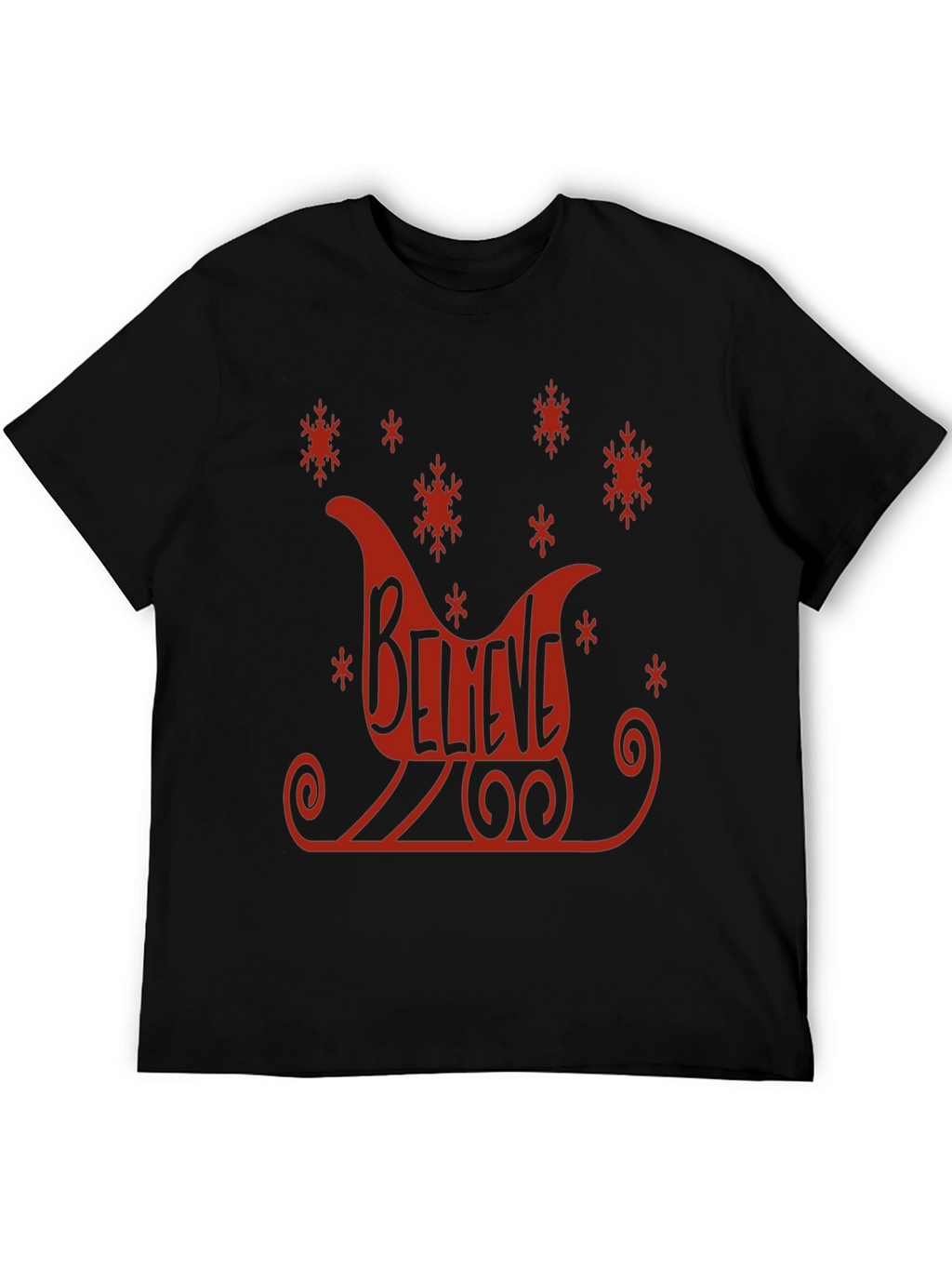 Believe Sleigh Graphic Tee - Holiday Cheer T-Shirt