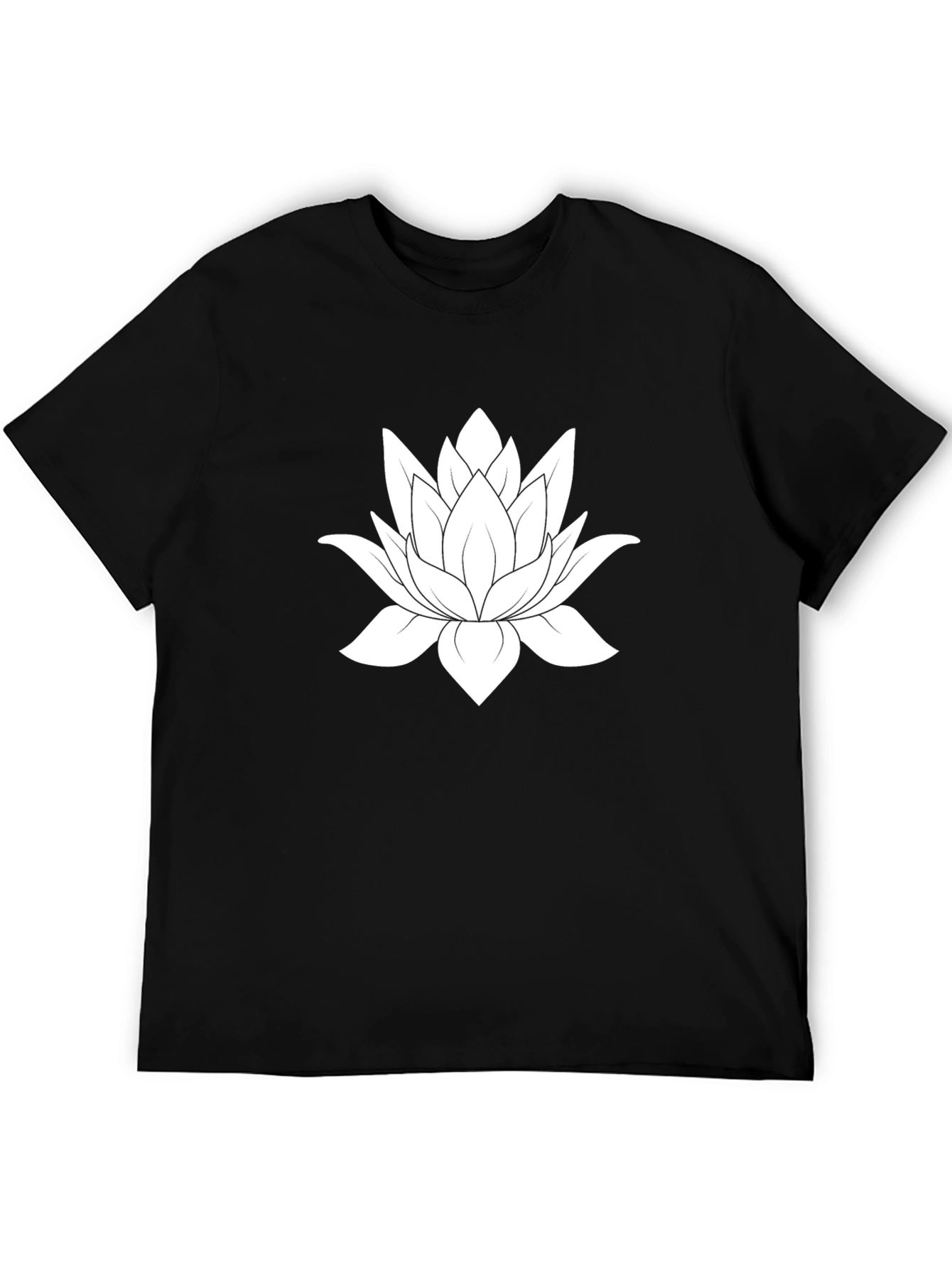 Lotus Flower Graphic Tee - Soft Cotton Blend