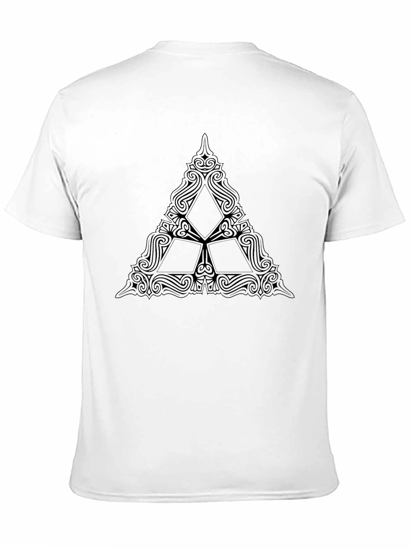 Black Triforce Emblem Tee - Stylish Graphic Print Shirt