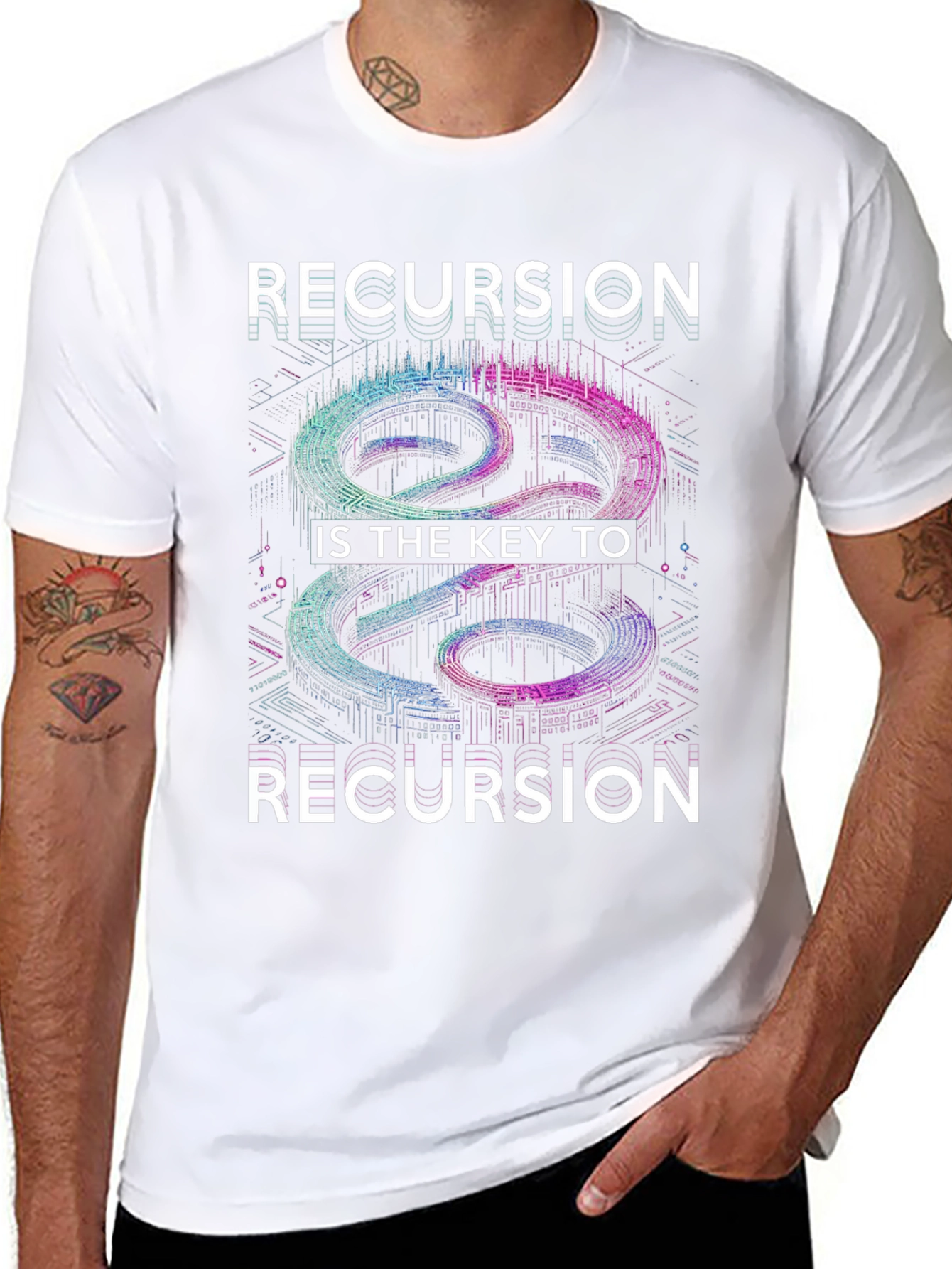 Recursion Key T-Shirt - Coding Humor