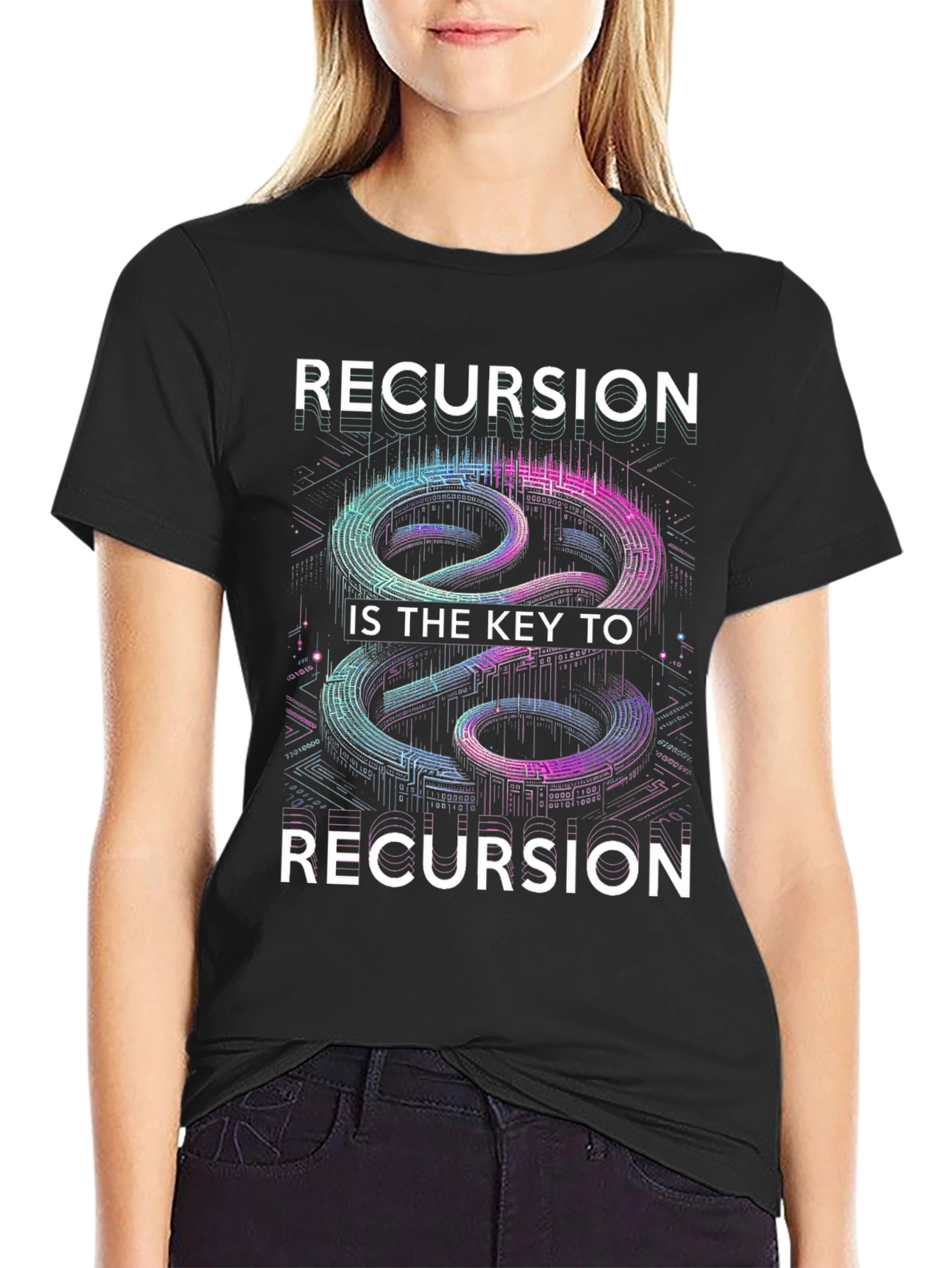 Recursion Key T-Shirt - Coding Humor