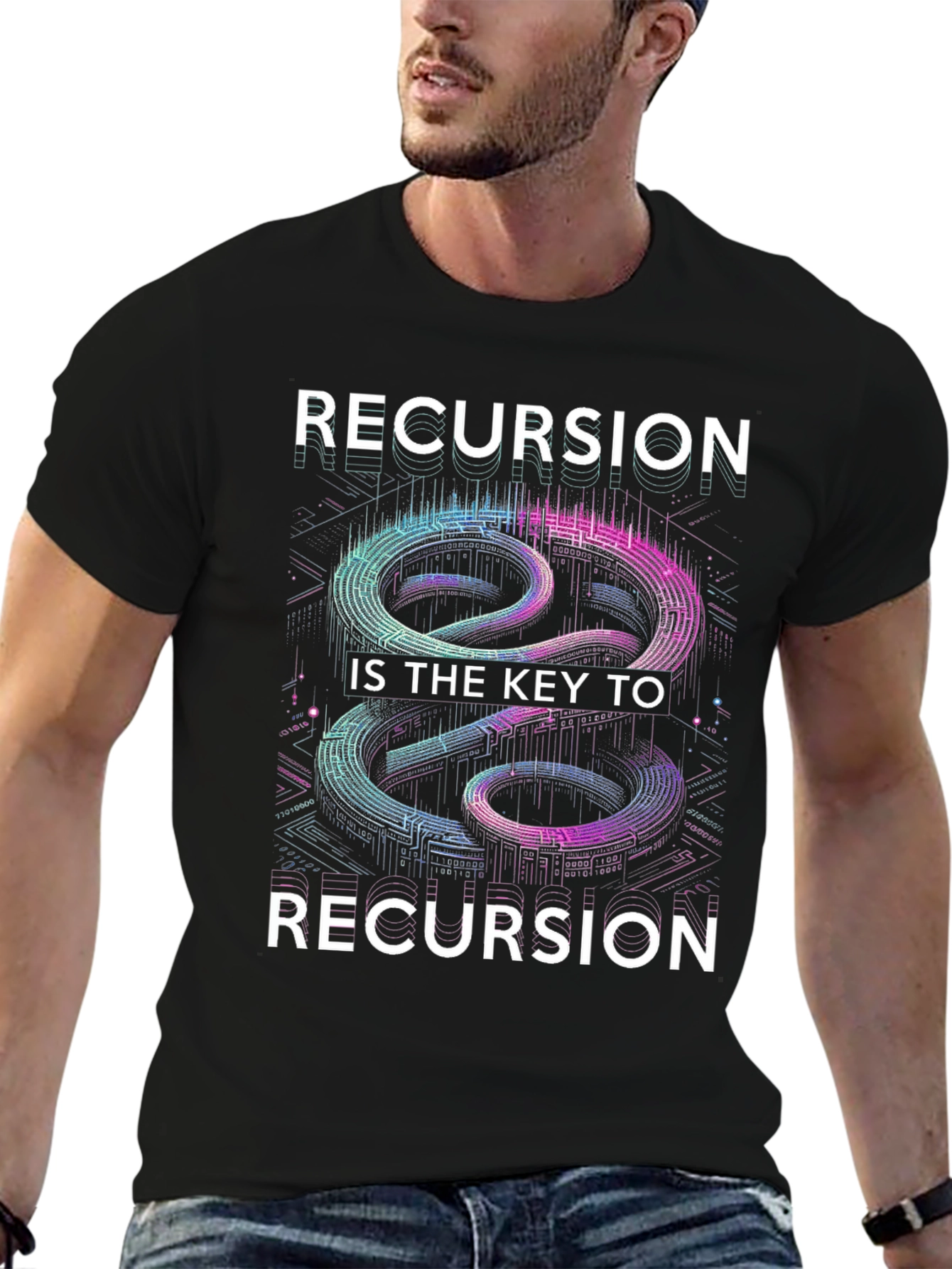 Recursion Key T-Shirt - Coding Humor