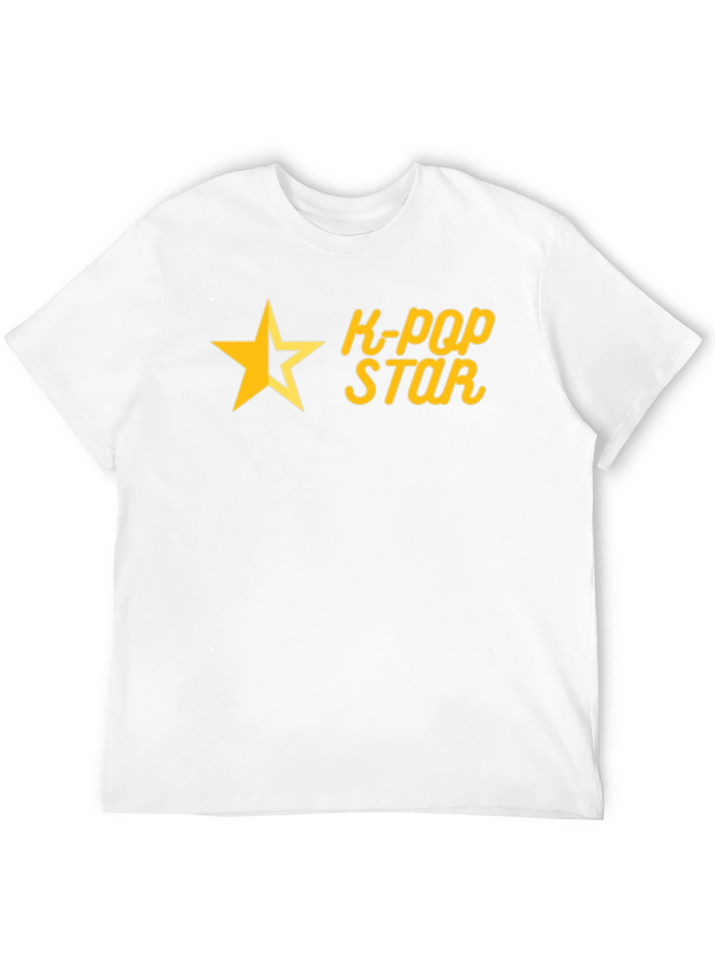 K-Pop Star Graphic Tee - Black Cotton