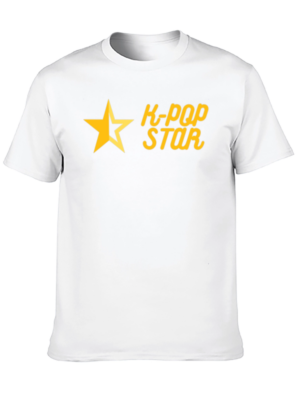 K-Pop Star Graphic Tee - Black Cotton