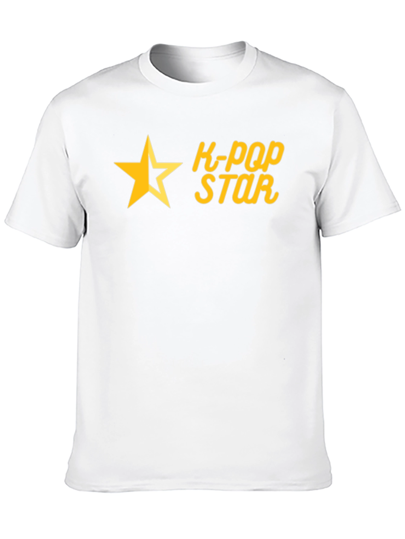 K-Pop Star Graphic Tee - Black Cotton